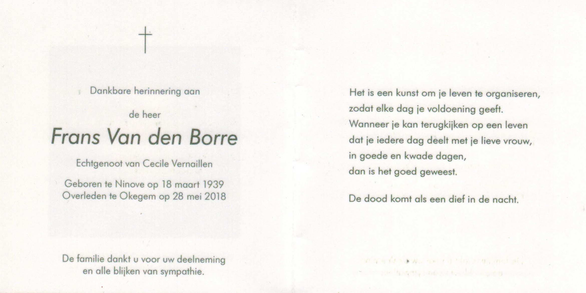 Van den Borre Frans