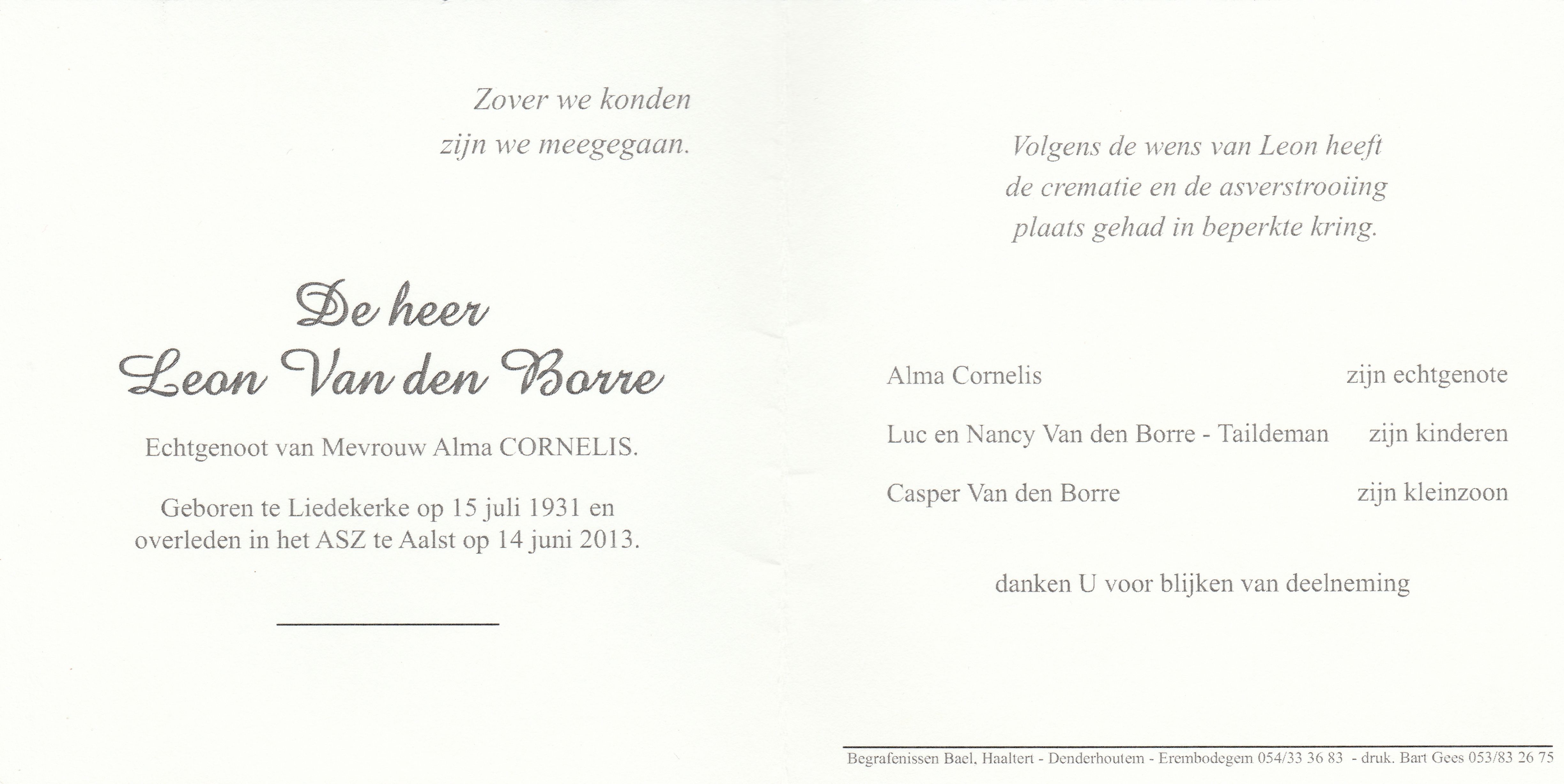 Van den Borre Leon