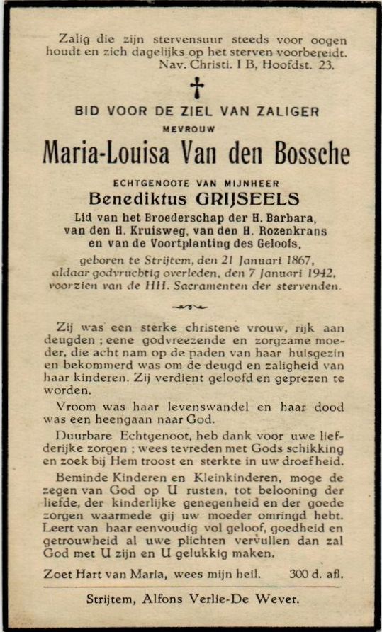 Van den Bossche Maria Louisa