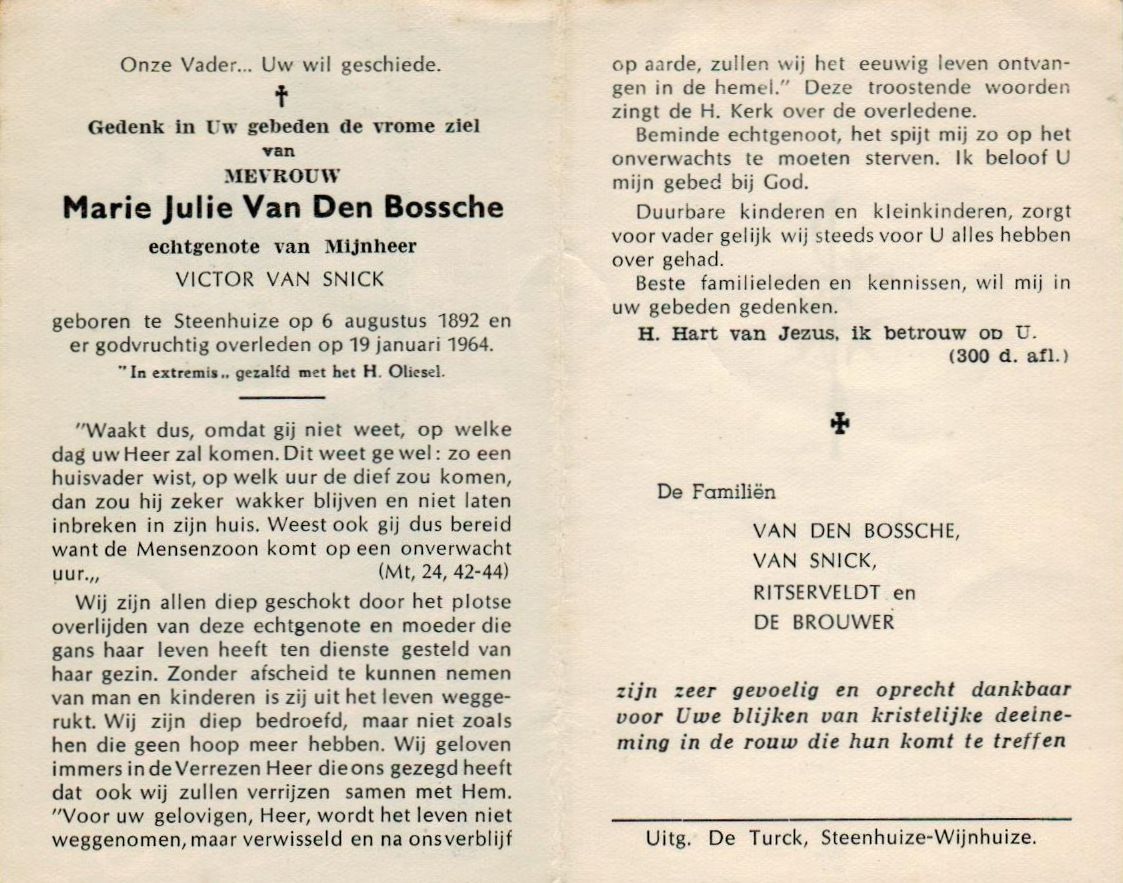 Van den Bossche Marie Julie