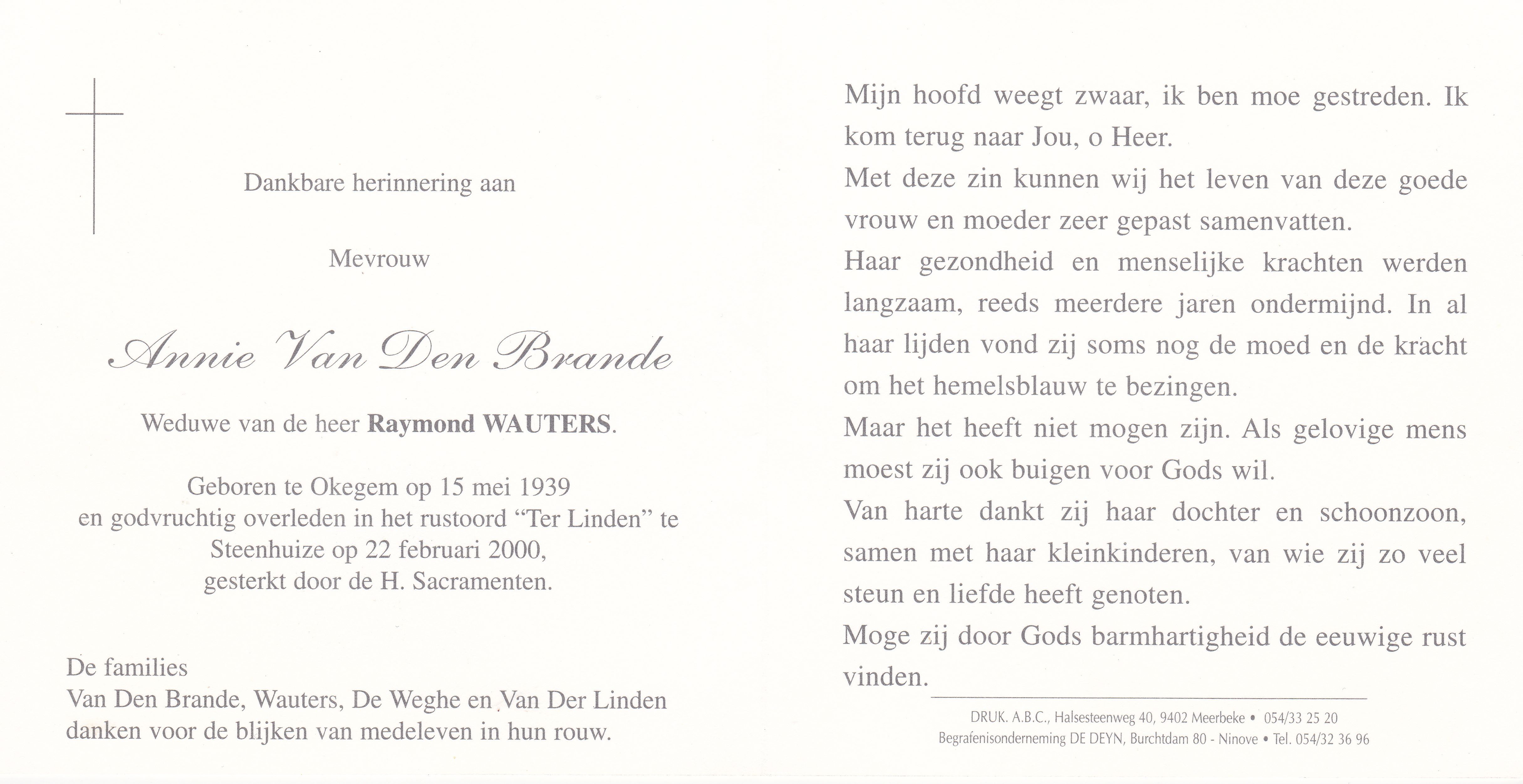 Van den Brande Annie