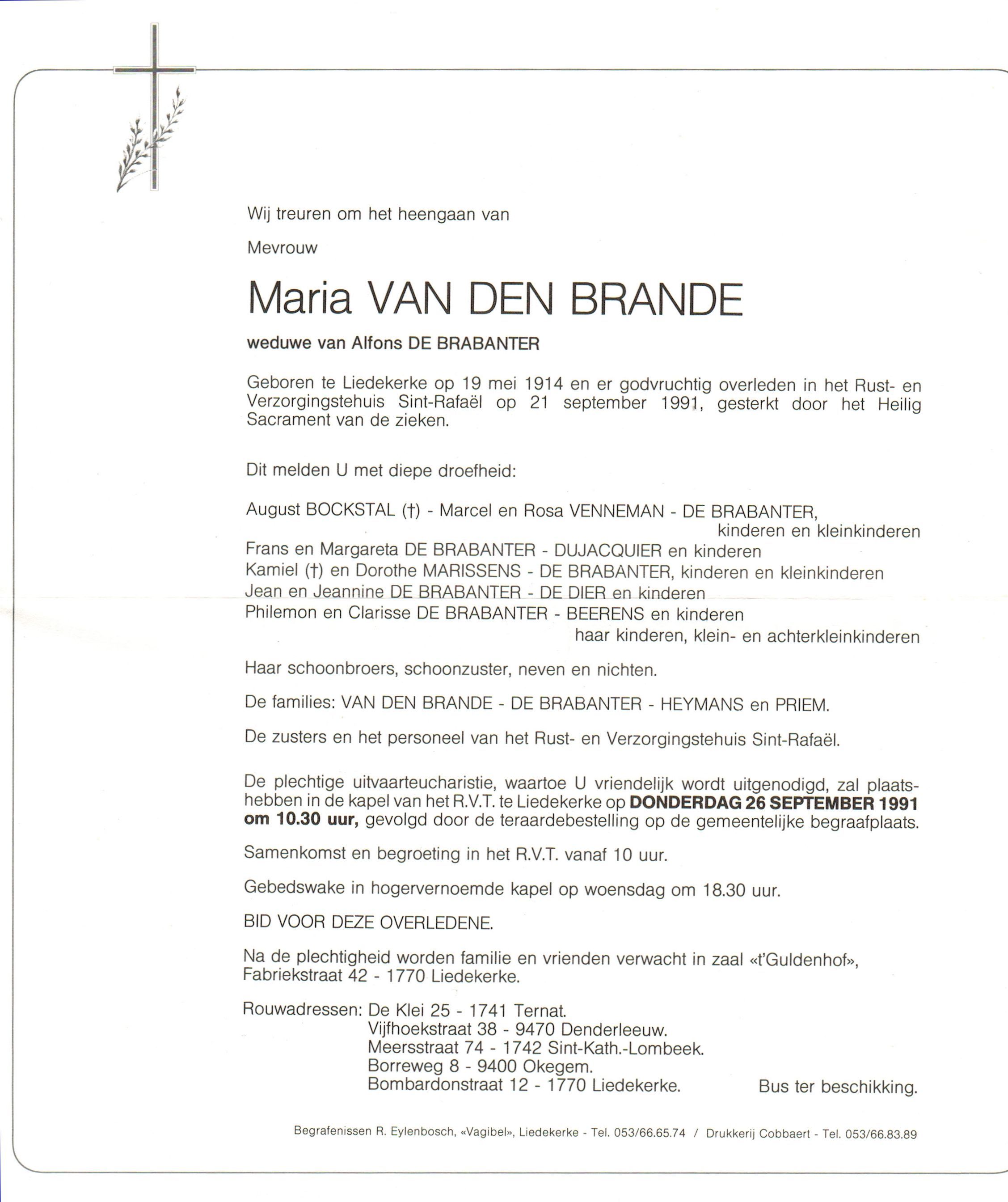 Van den Brande Maria 