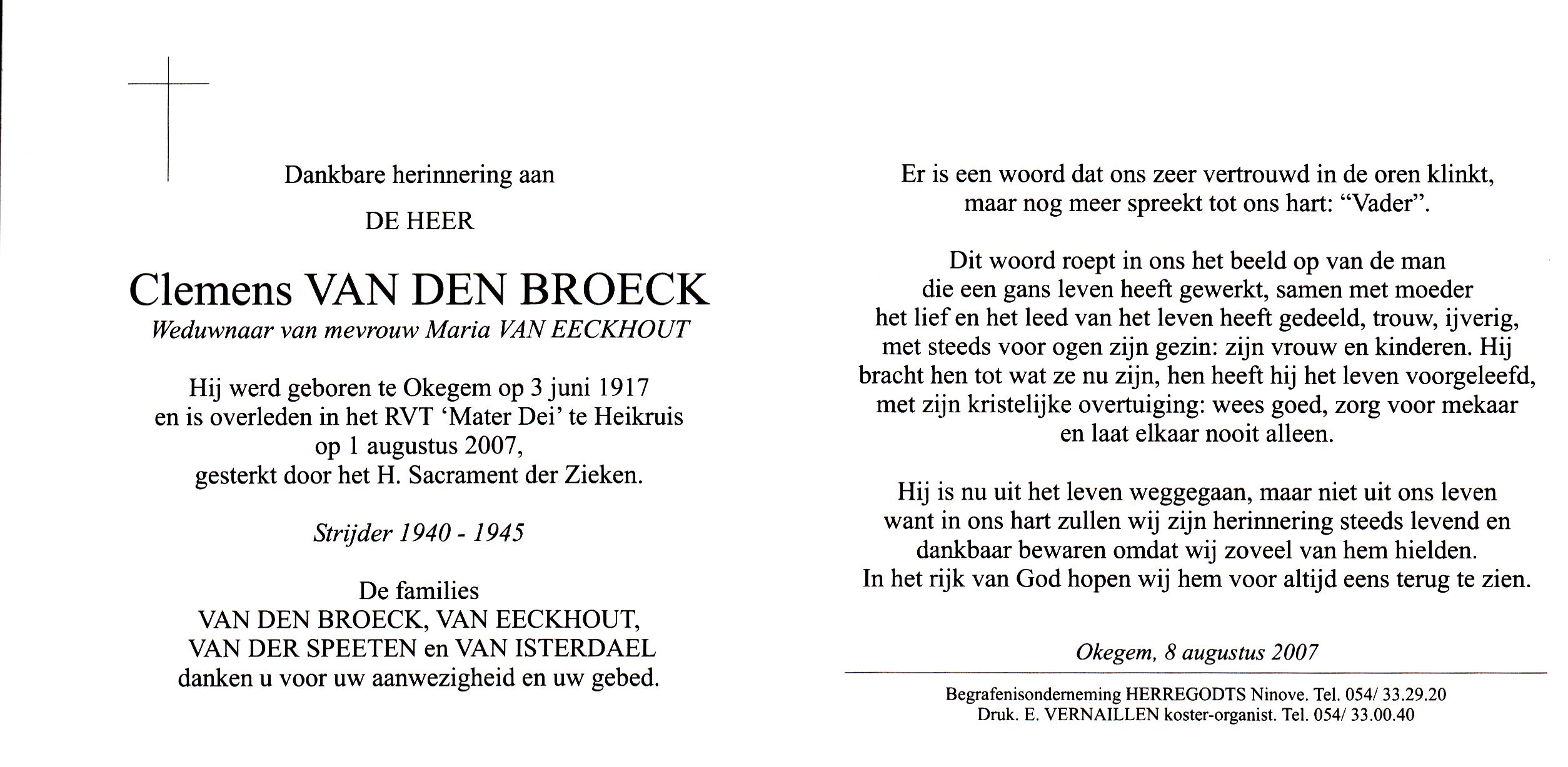 Van den Broeck Clemens