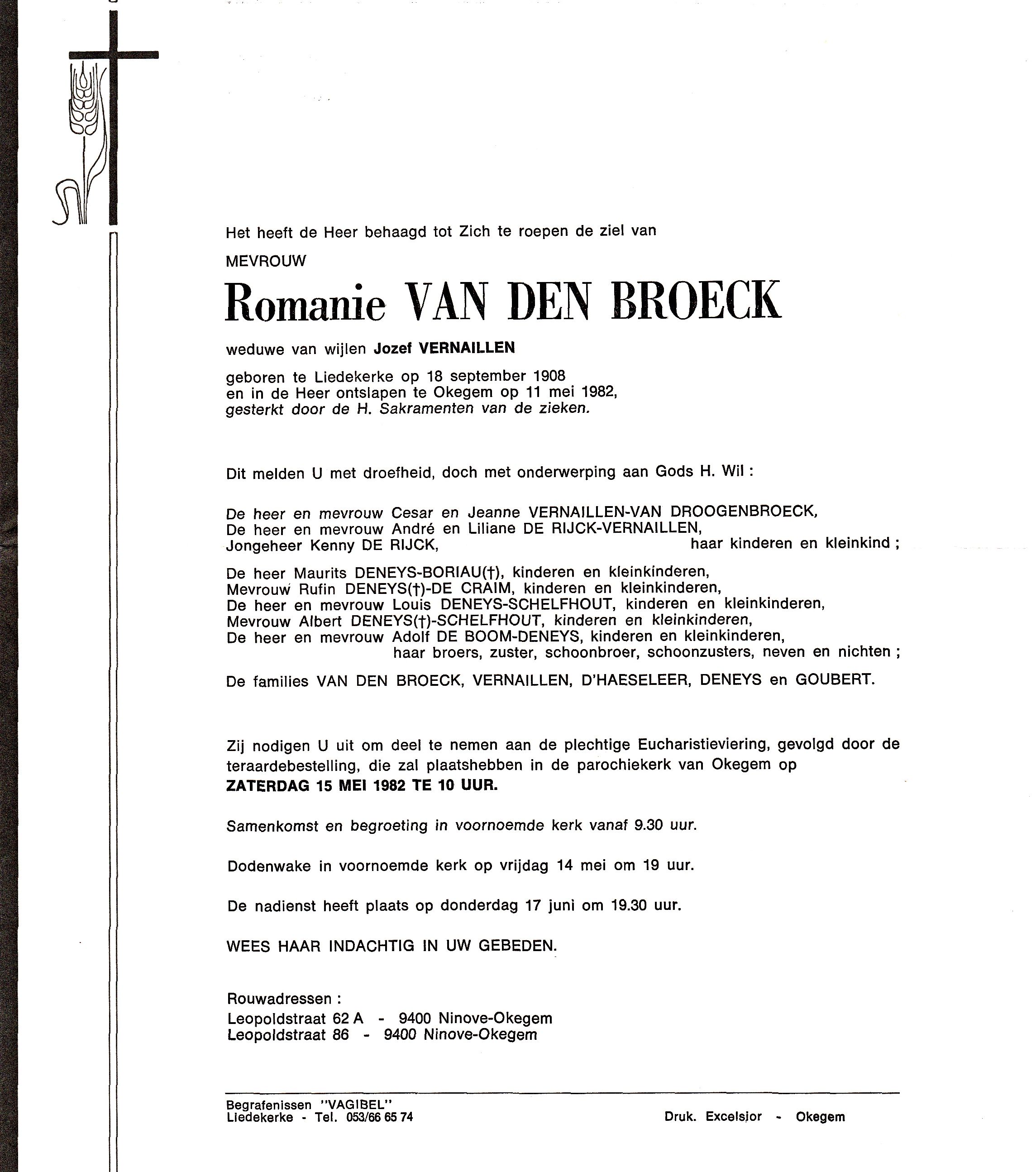 Van den Broeck Romanie  