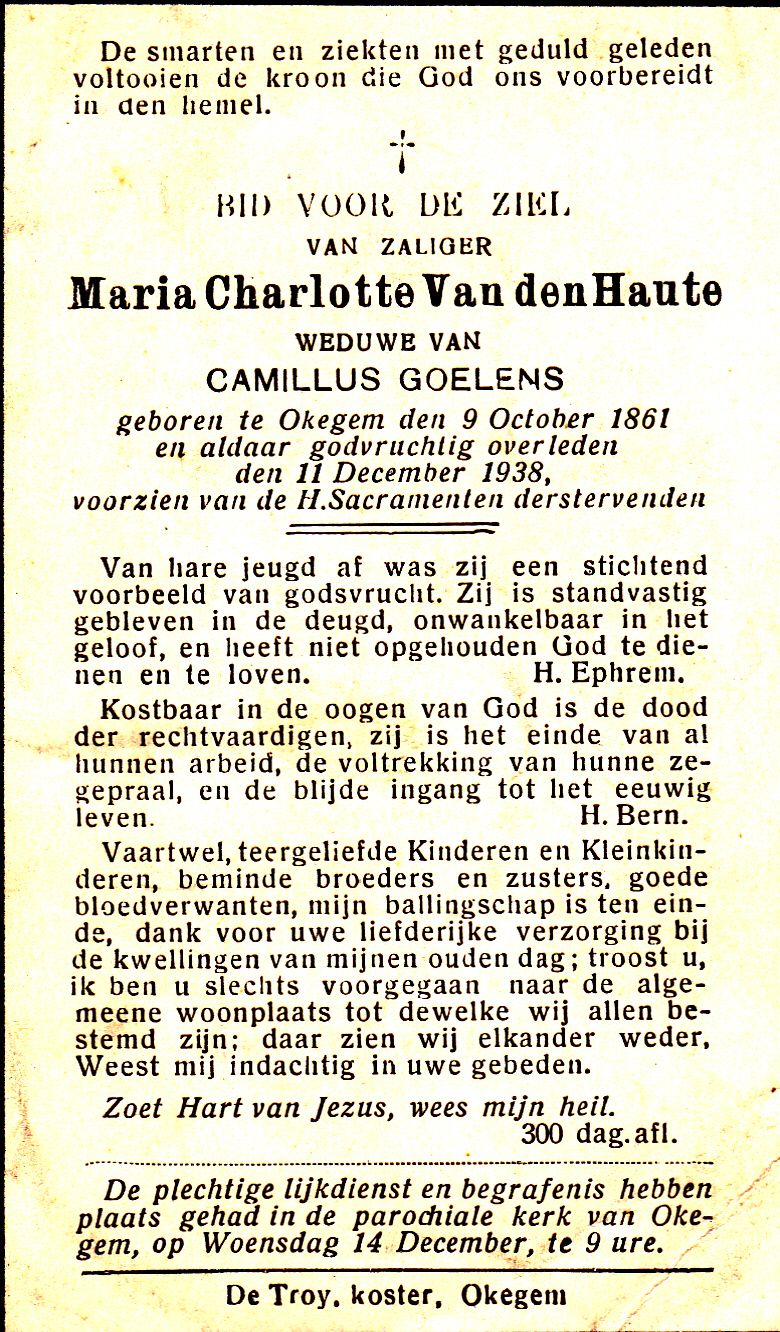 Van den Haute Maria Charlotte