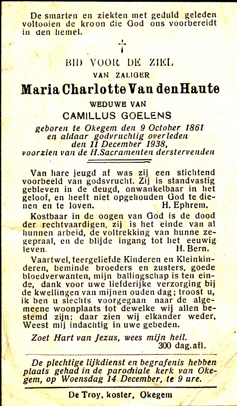 Van den Haute Maria Charlotte