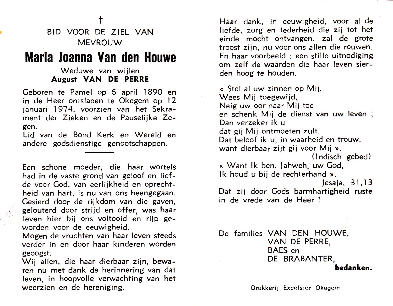 Van den Houwe Maria Joanna