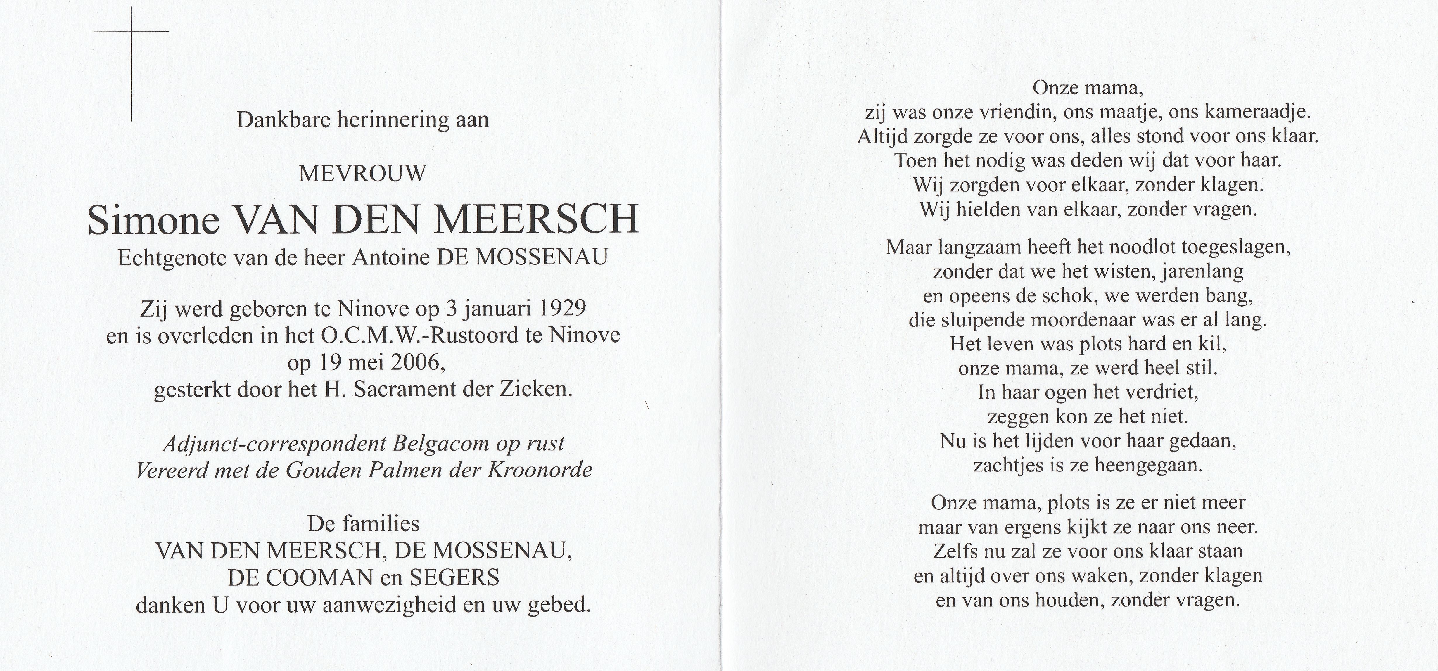Van den Meersch Simone