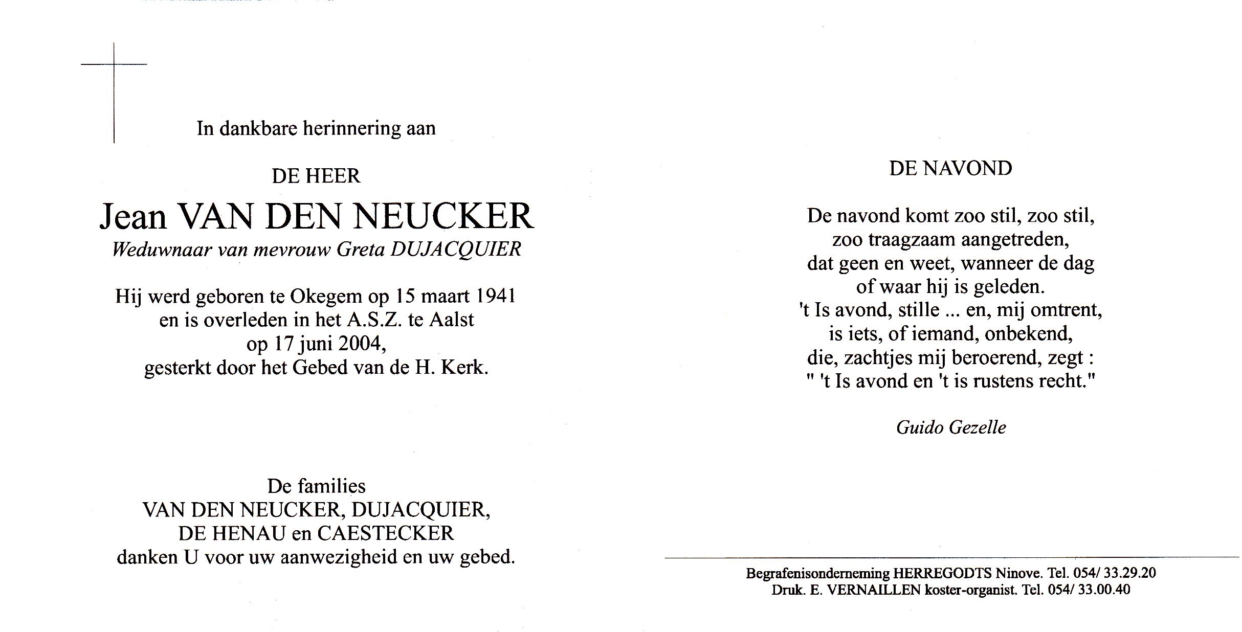 Van den Neucker Jean