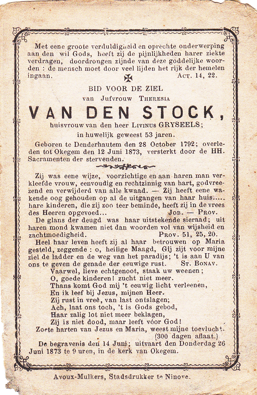 Van den Stock Theresia