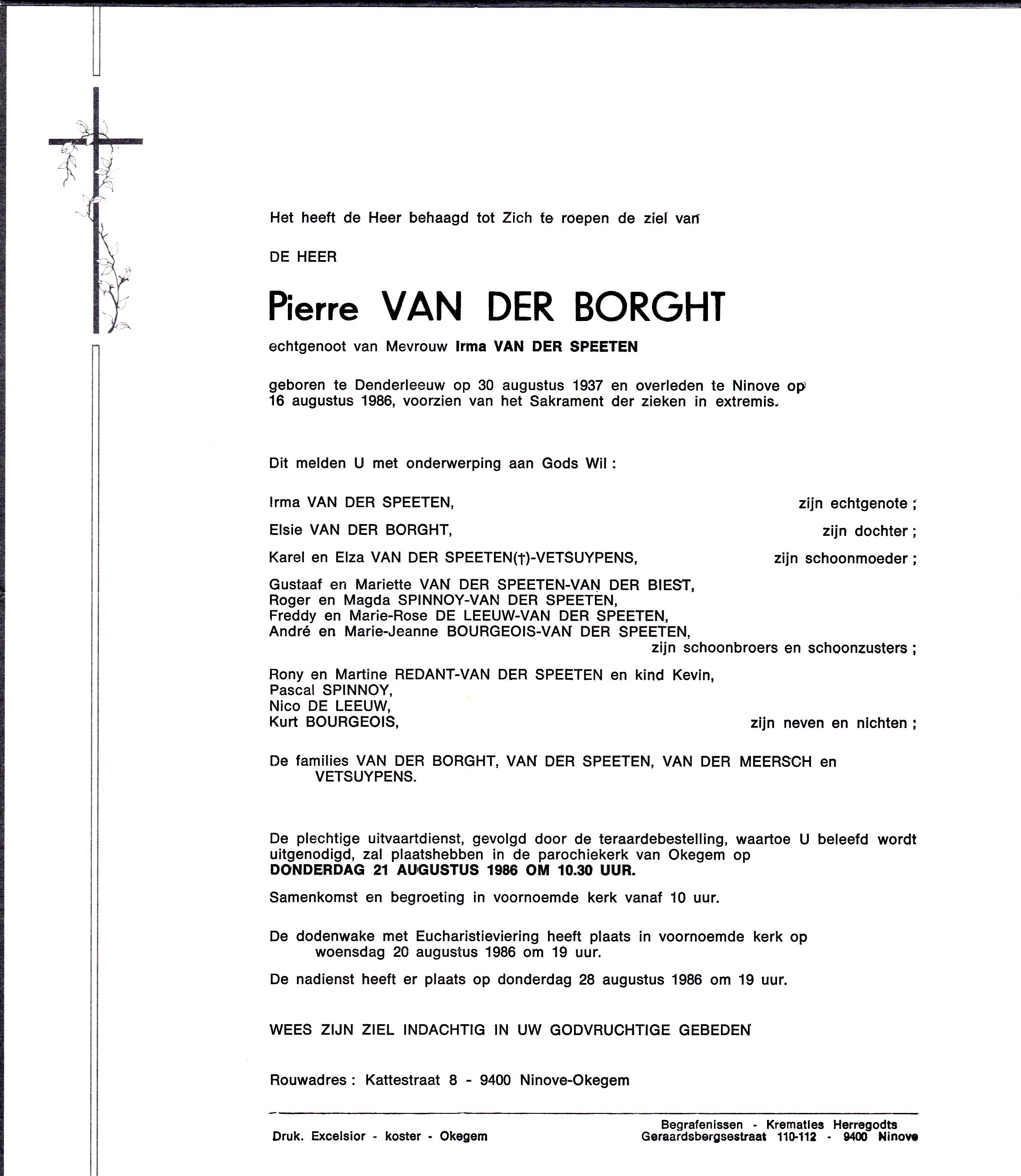 Van der Borght Pierre  