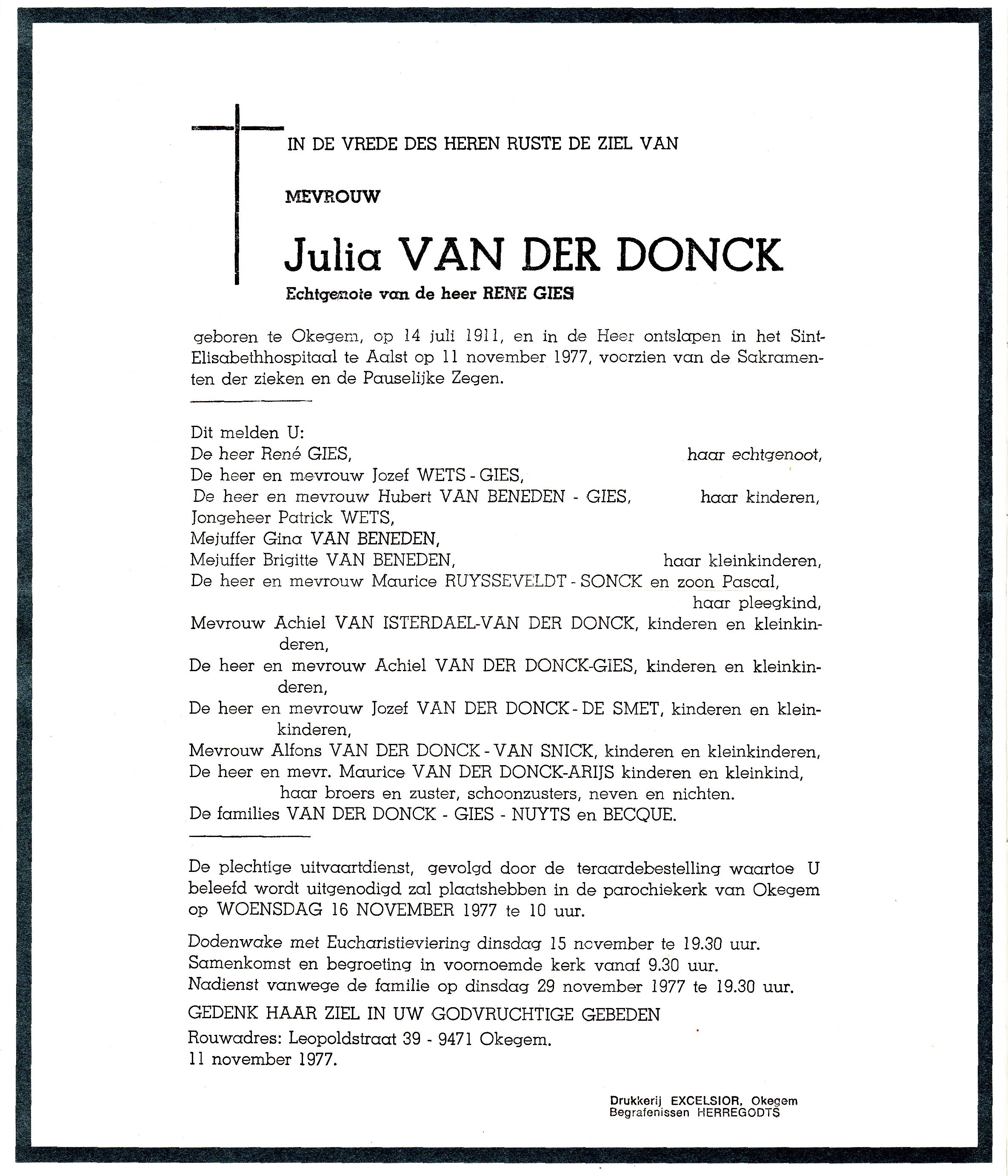 Van der Donck Julia  