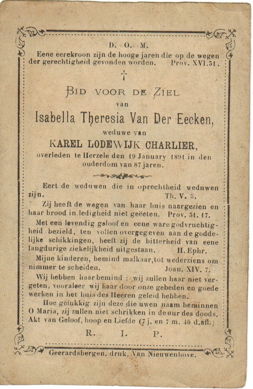 Van der Eecken Isabella Theresia