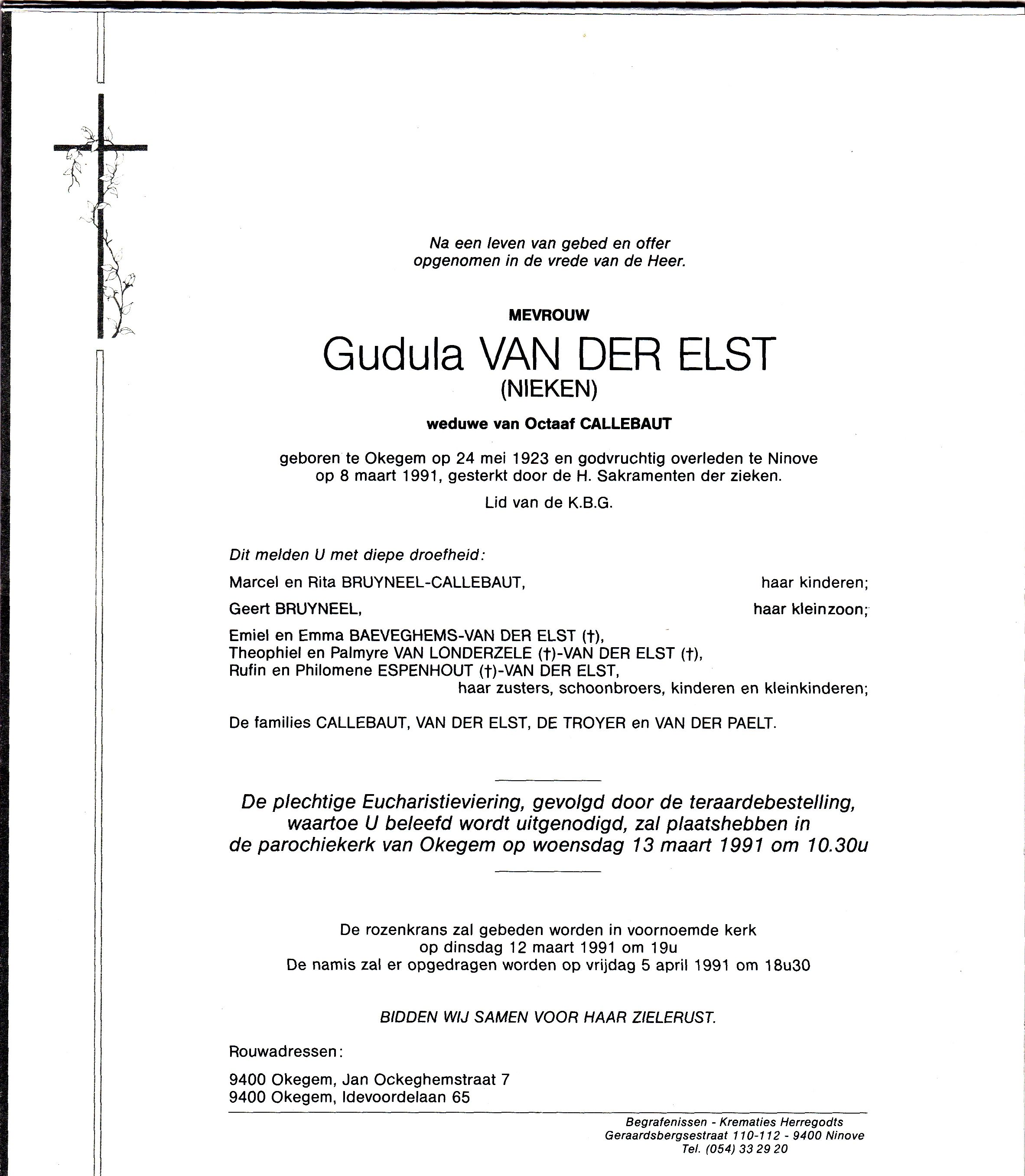 Van der Elst Gudula  