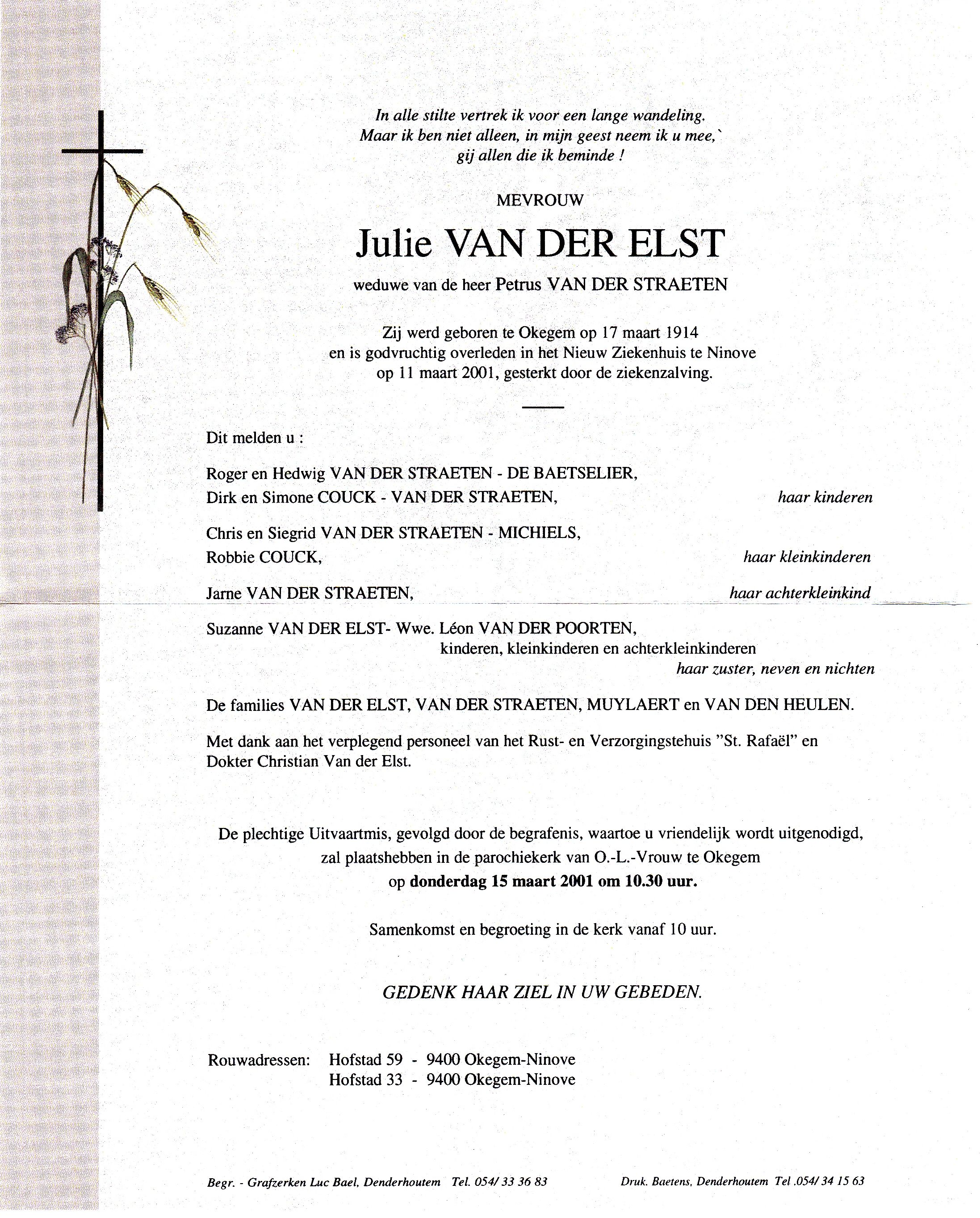 Van der Elst Julie  