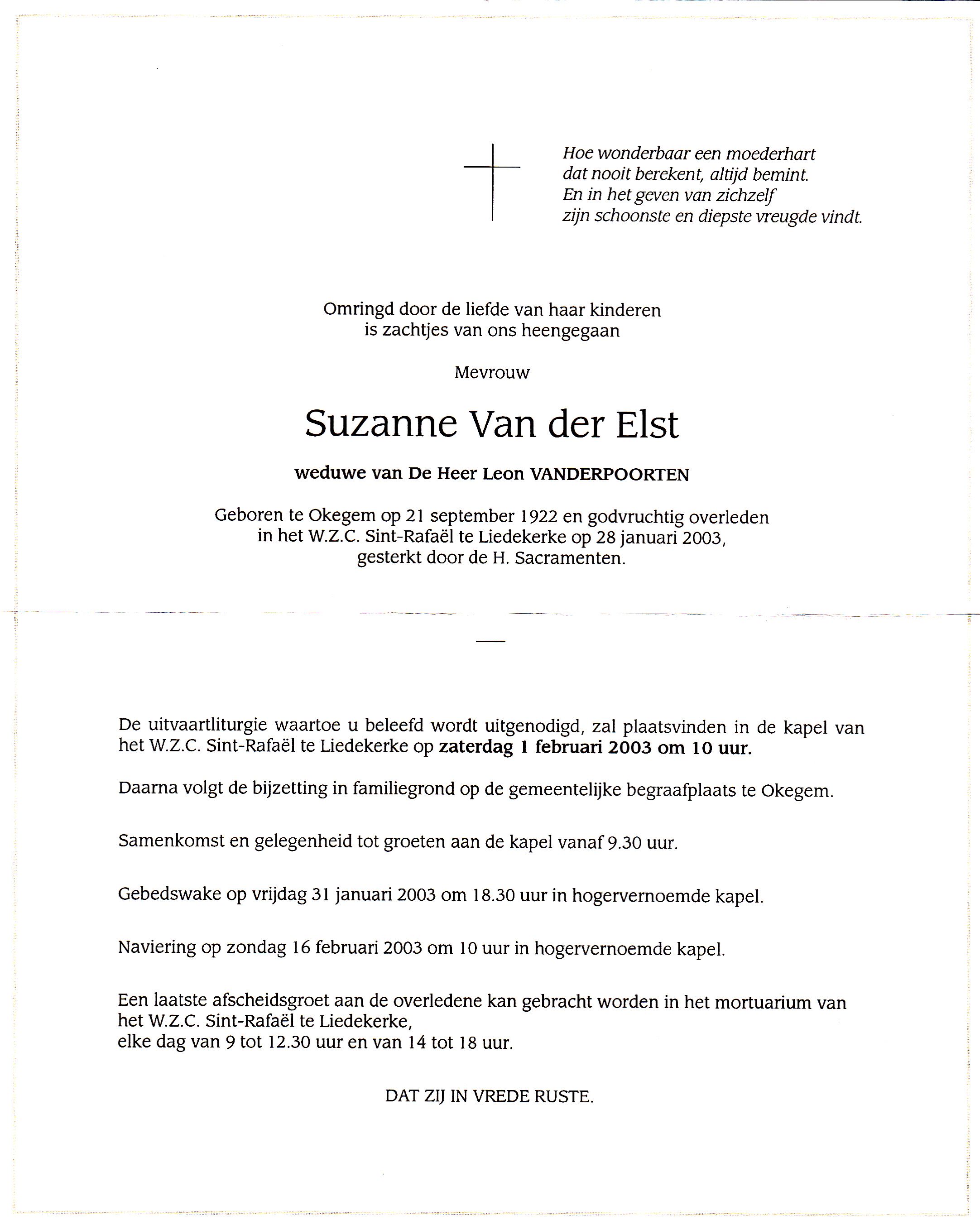 Van der Elst Suzanne   