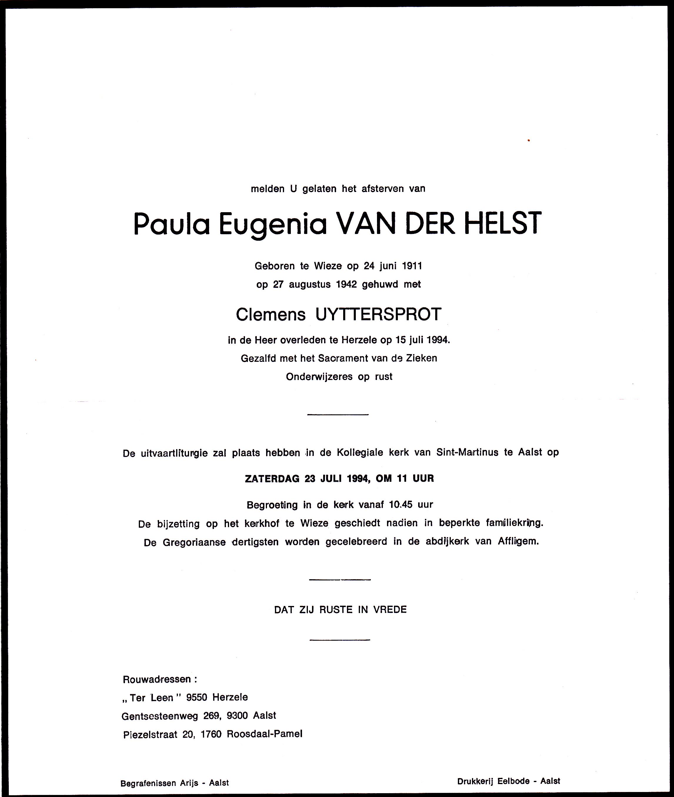 Van der Helst Paula Eugenia   