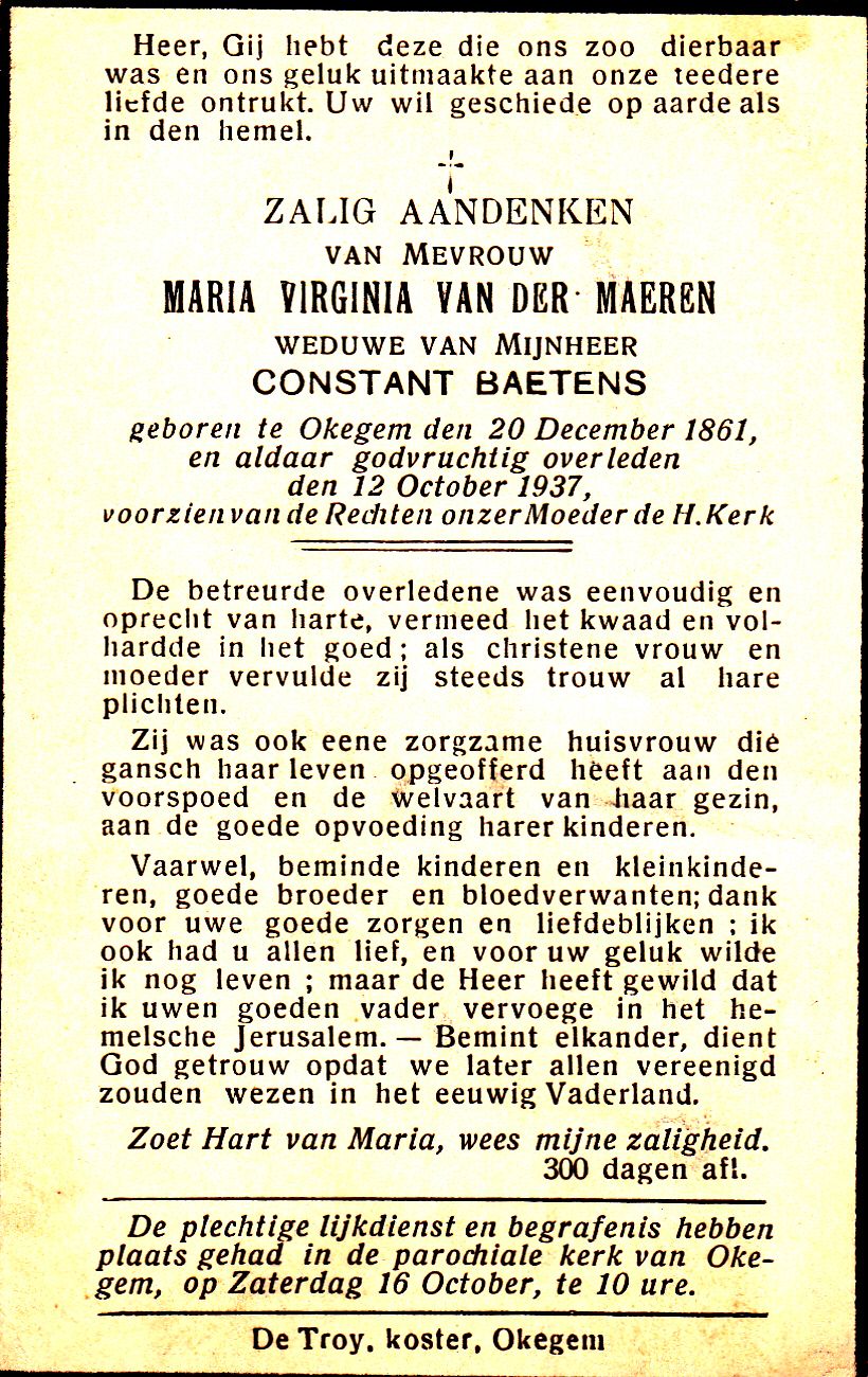 Van der Maeren Maria Virginia