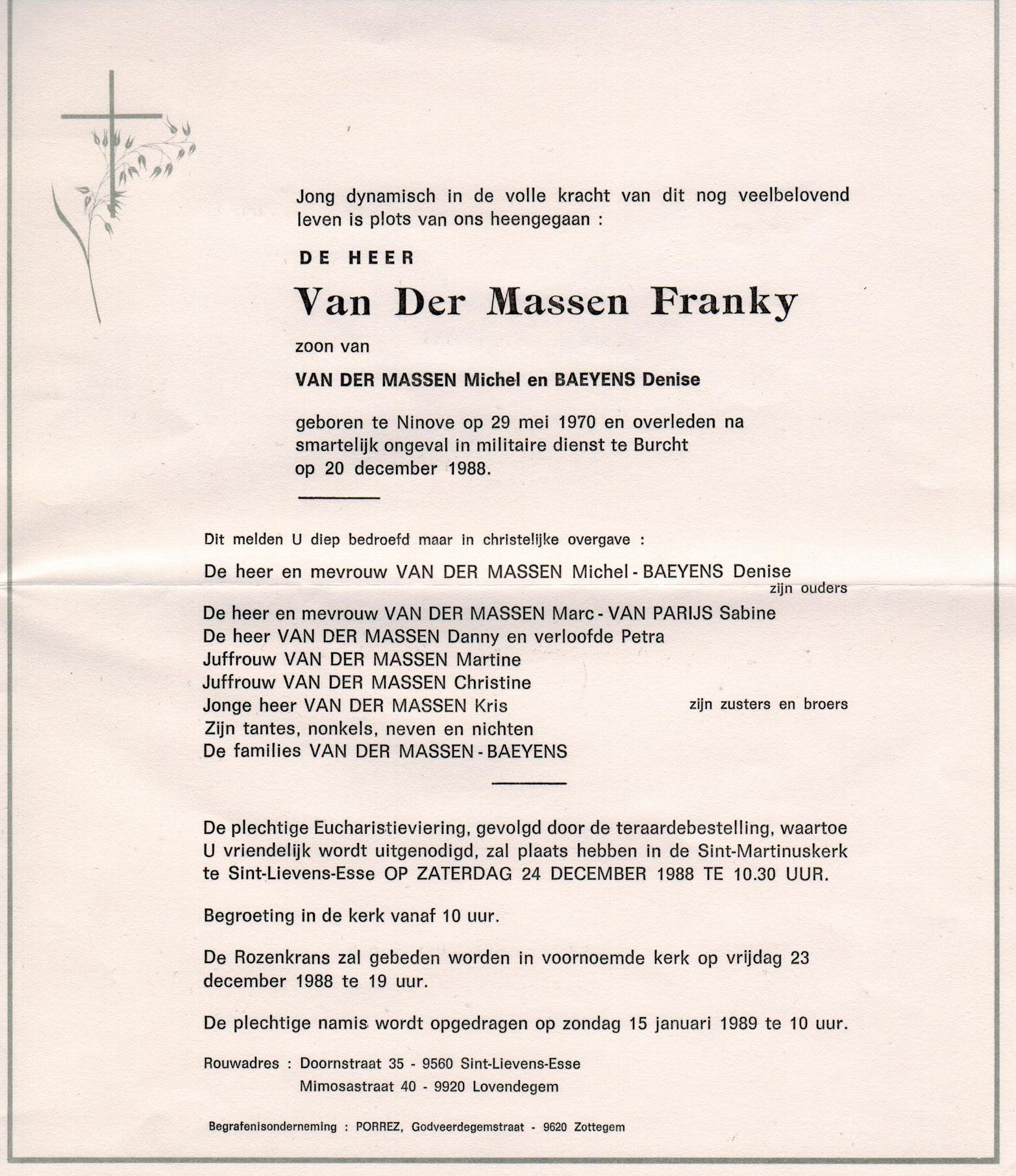 Van der Massen Franky