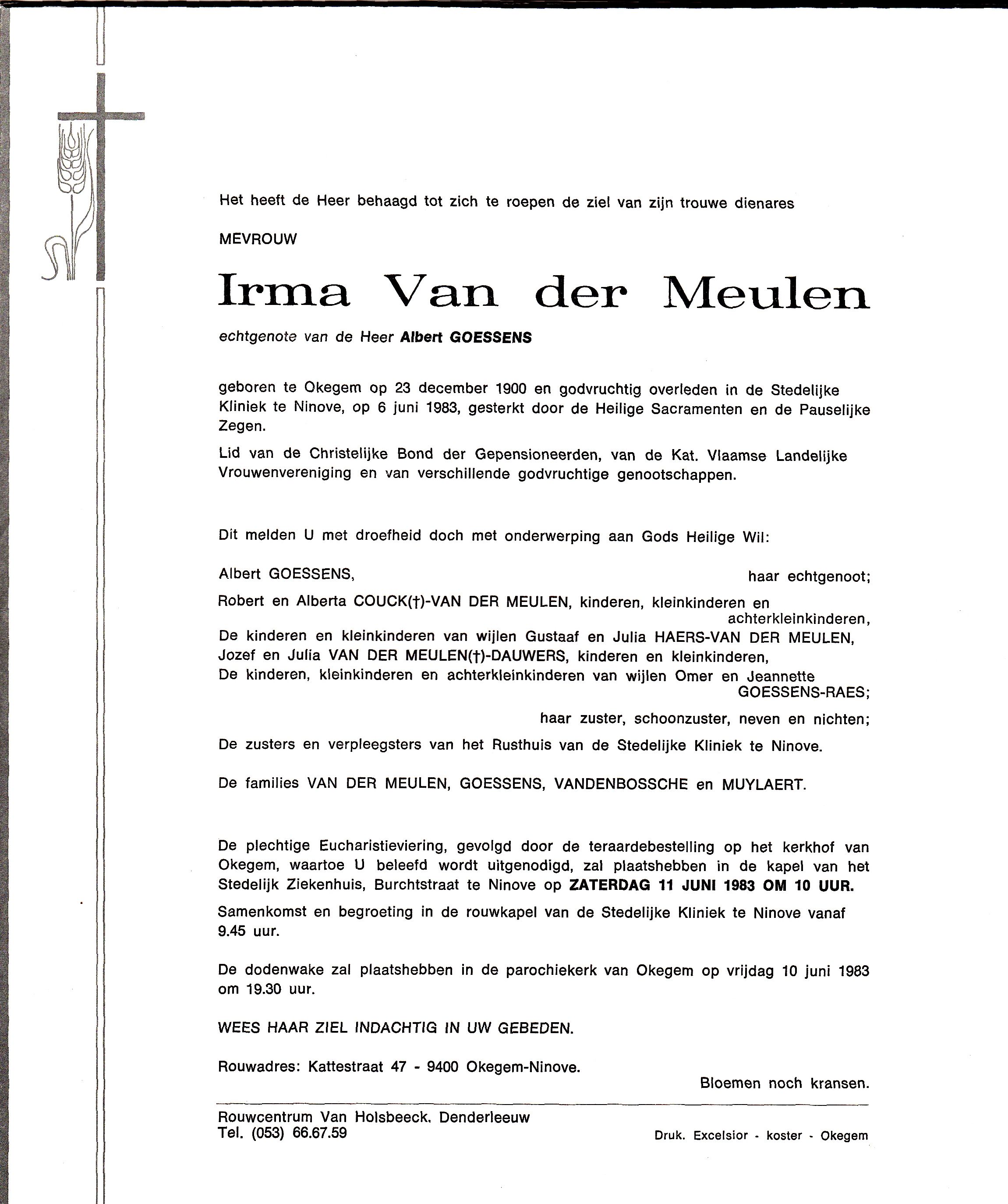 Van der Meulen Irma  