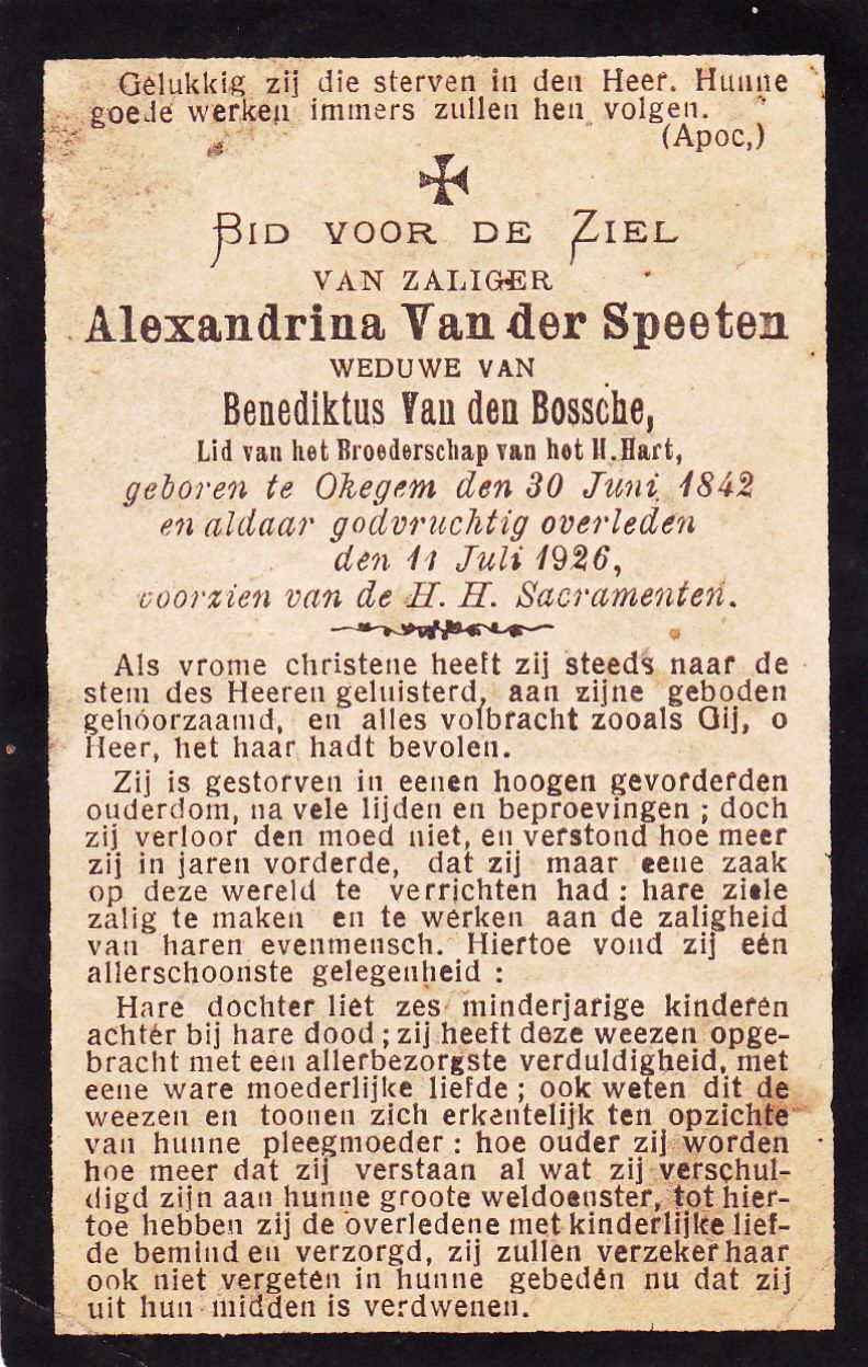 Van der Speeten Alexandrina