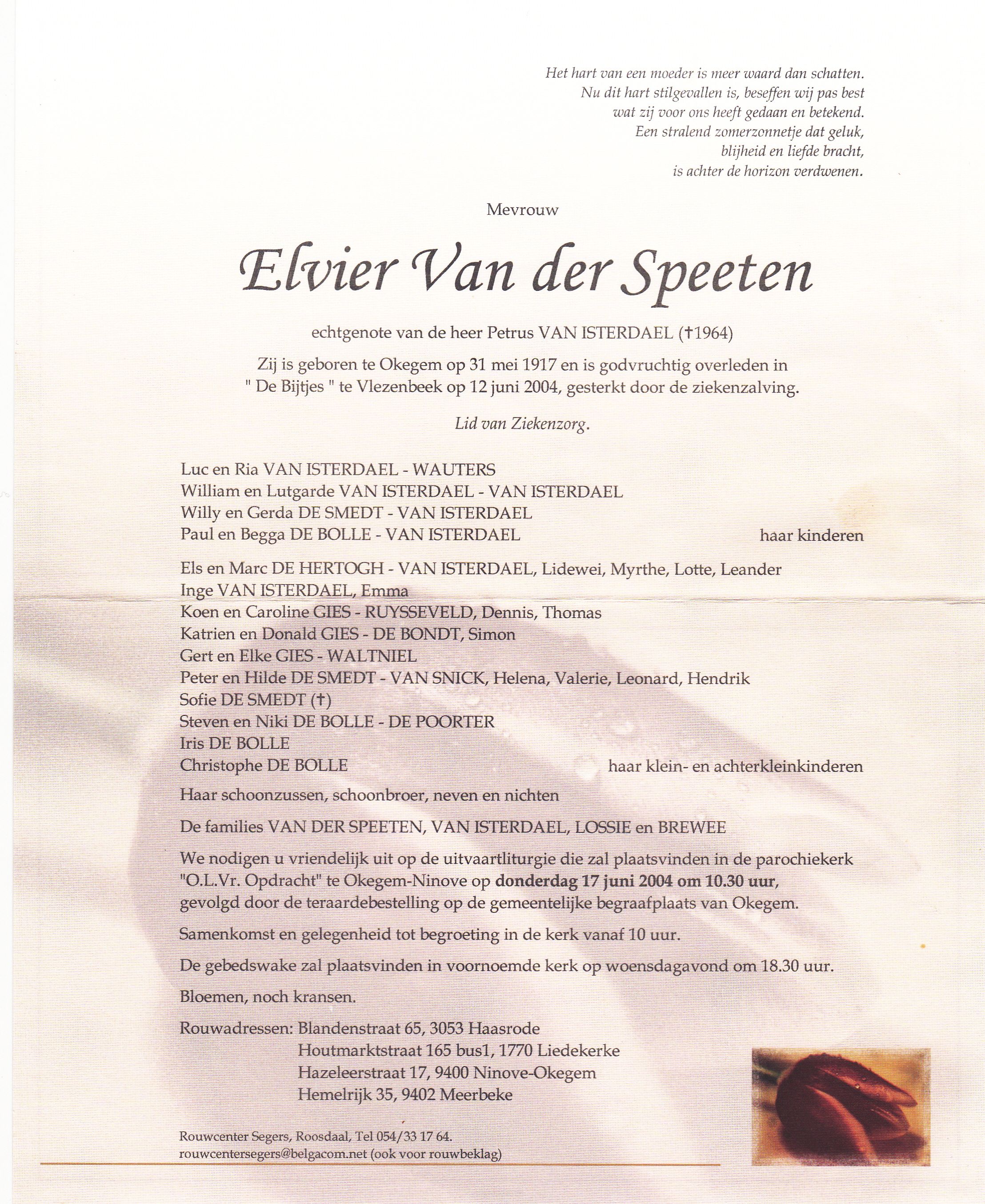 Van der Speeten Elvire  