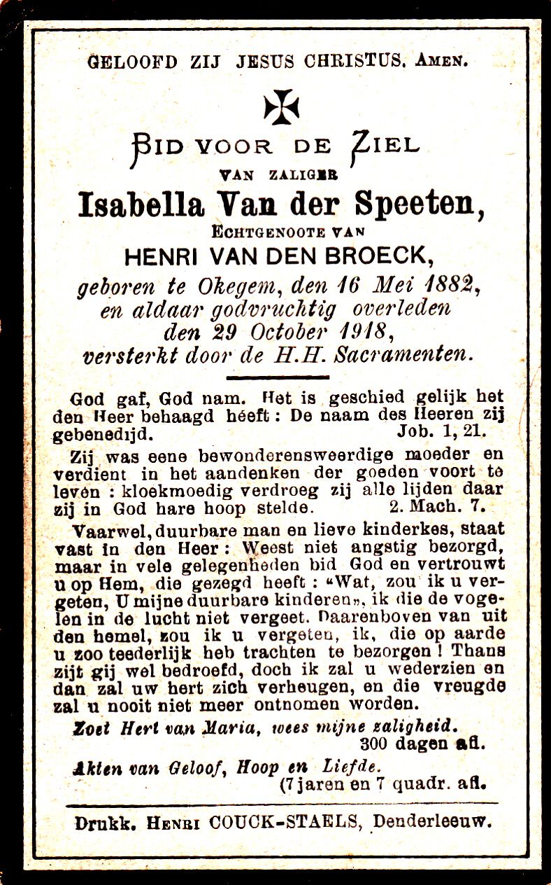 Van der Speeten Isabella