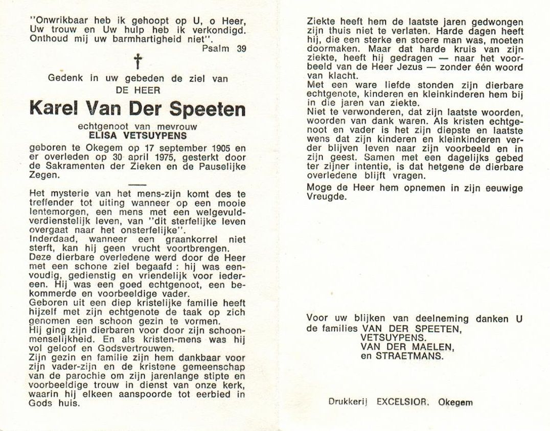 Van der Speeten Karel