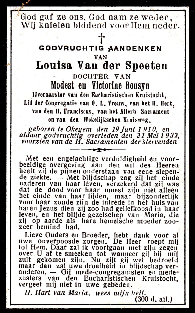 Van der Speeten Louisa