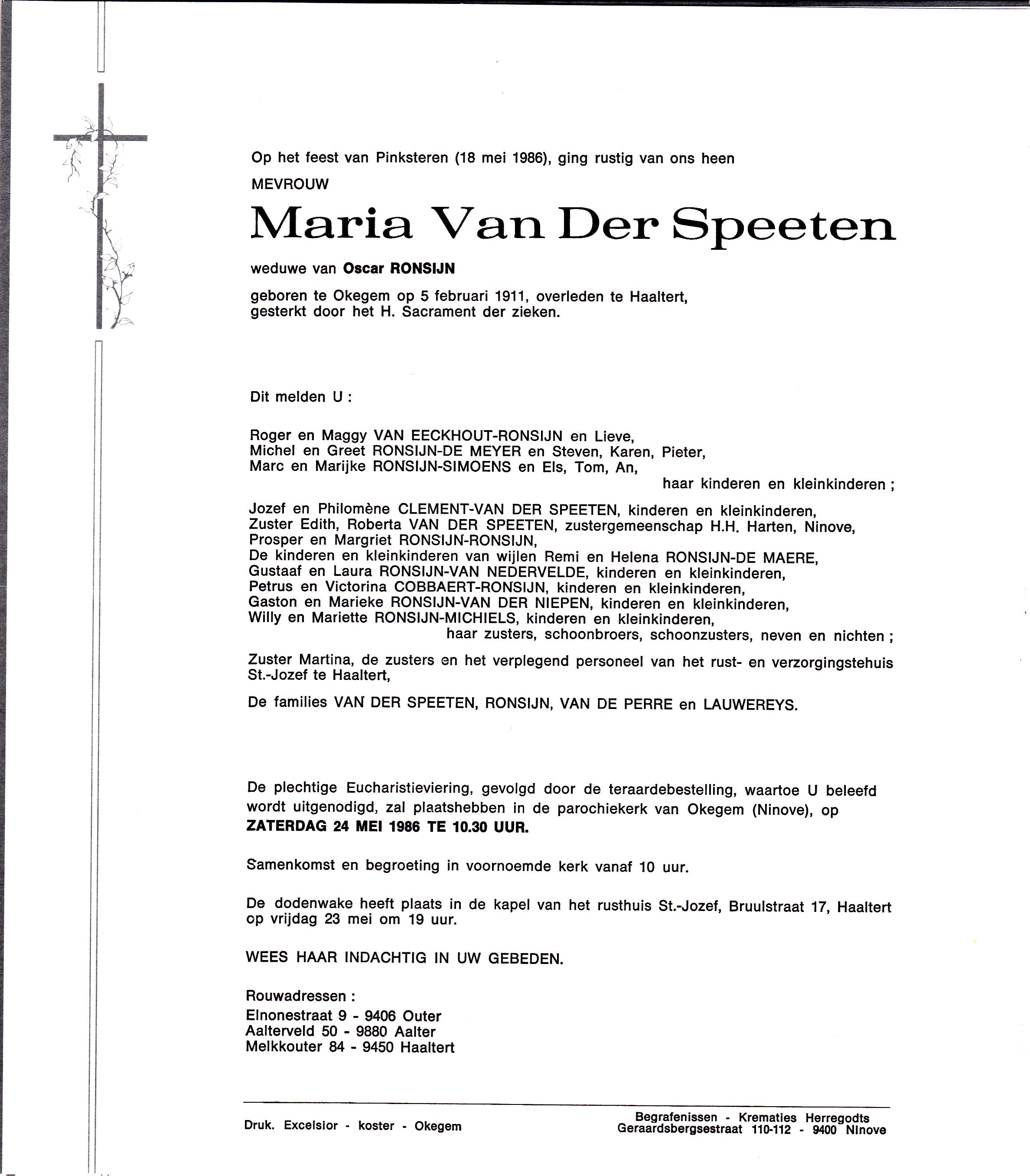 Van der Speeten Maria        