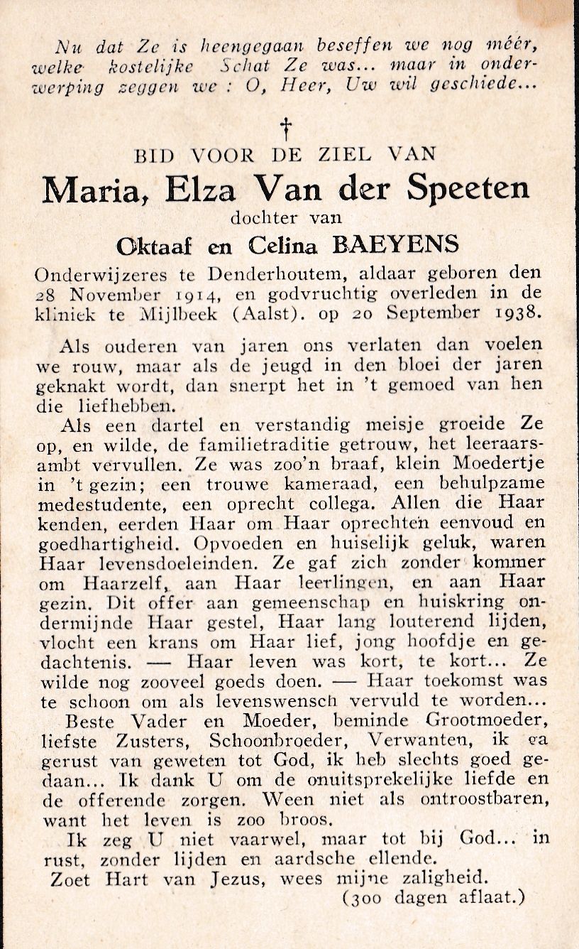 Van der Speeten Maria Elza