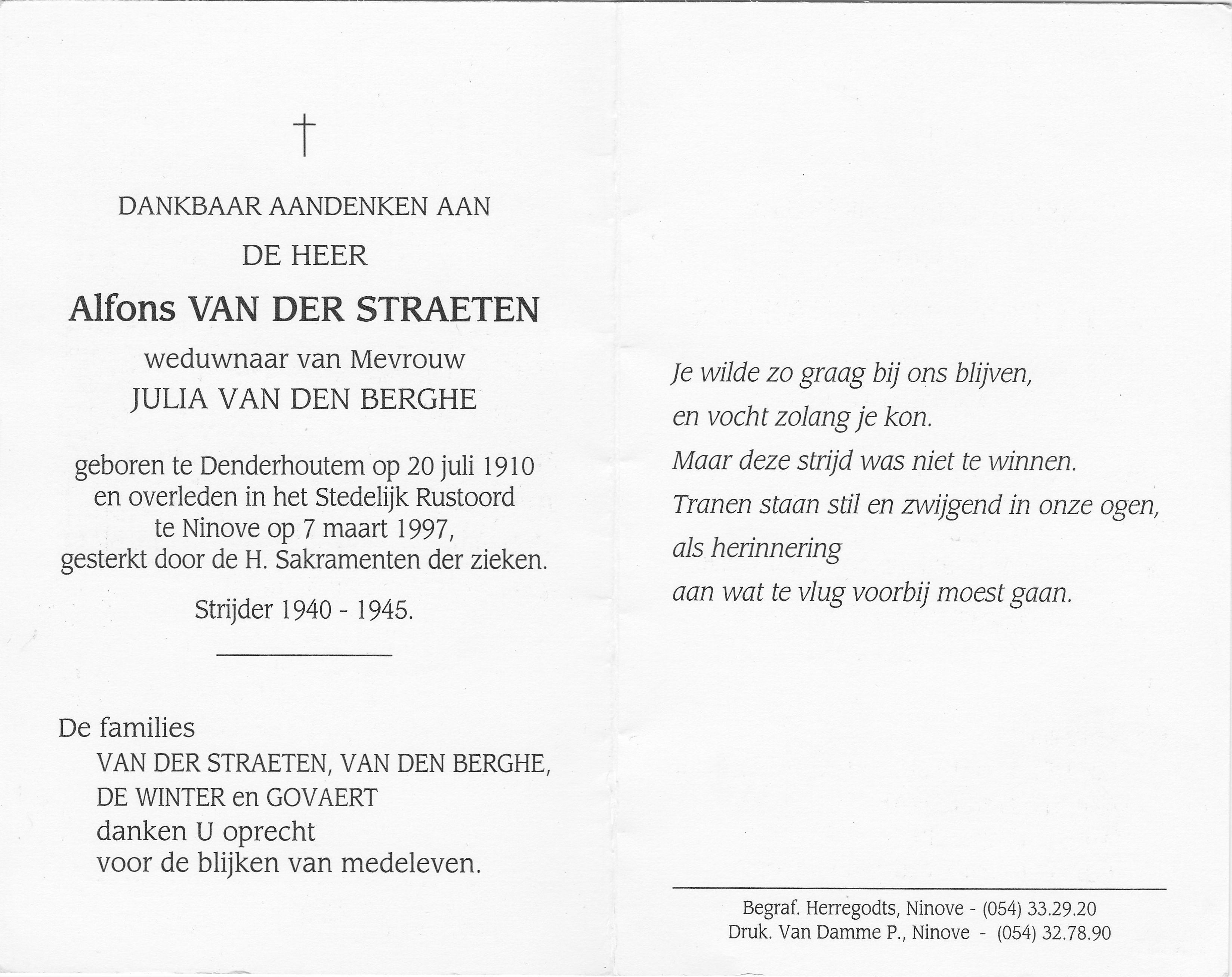 Van der Straeten Alfons