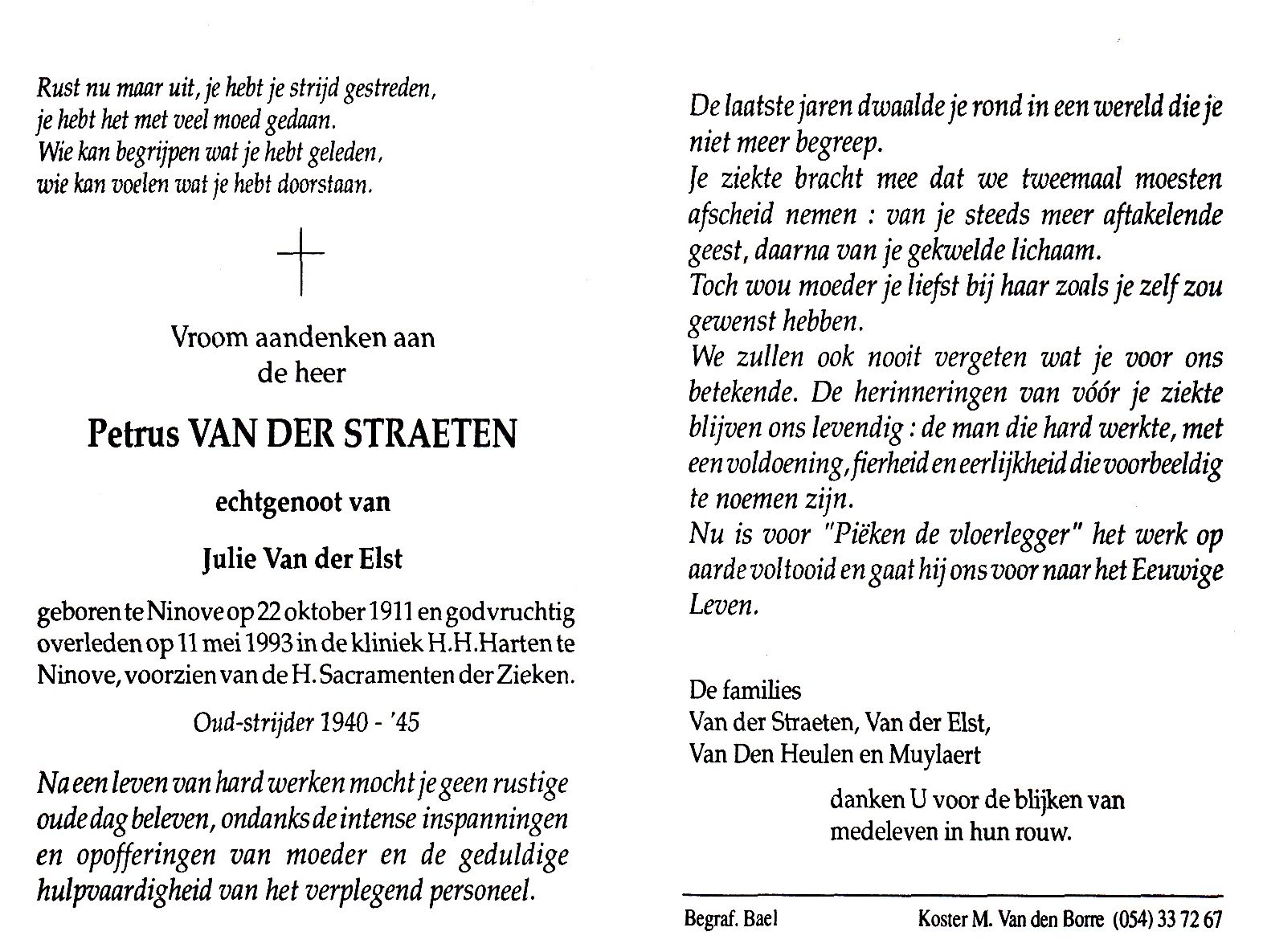 Van der Straeten Petrus