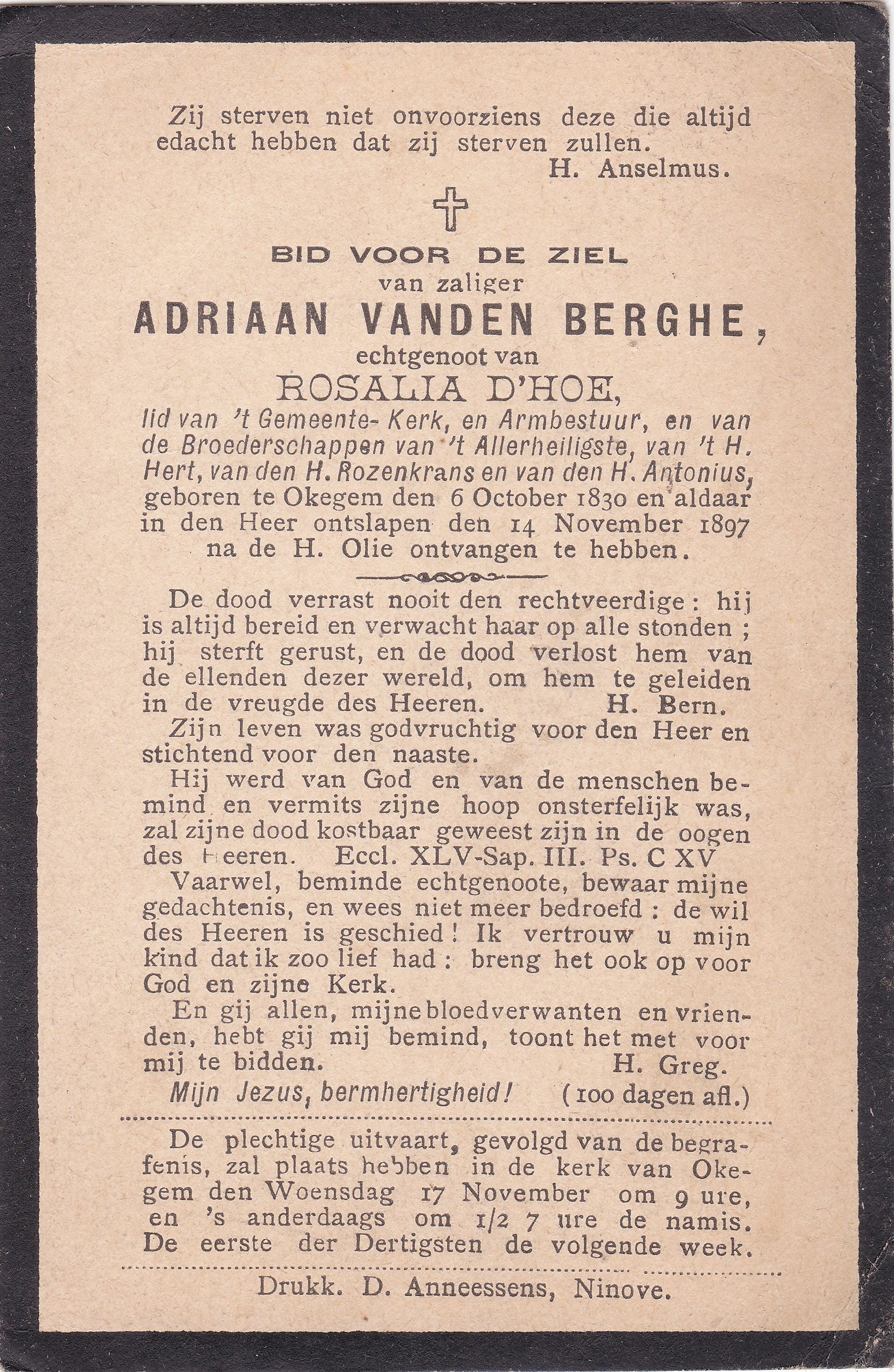 Vanden Berghe Adriaan