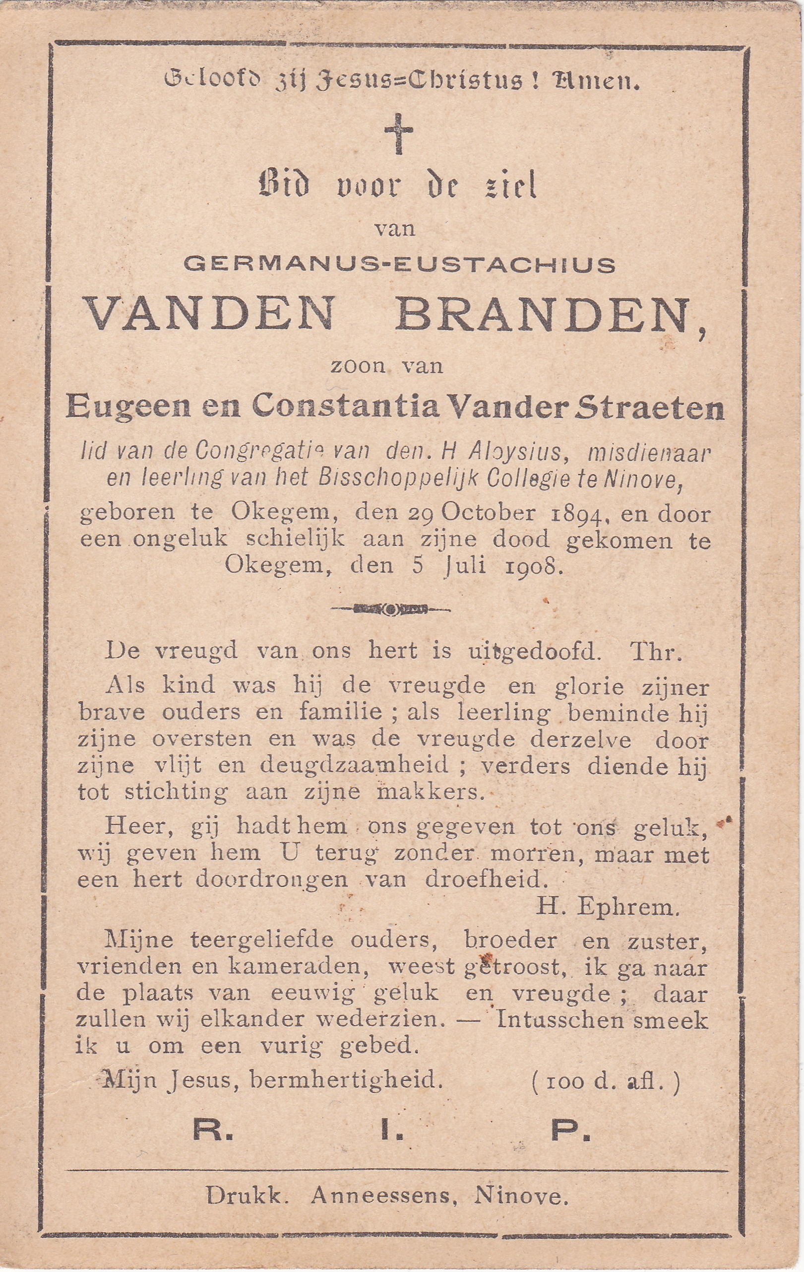 Vanden Branden Germanus Eustachius