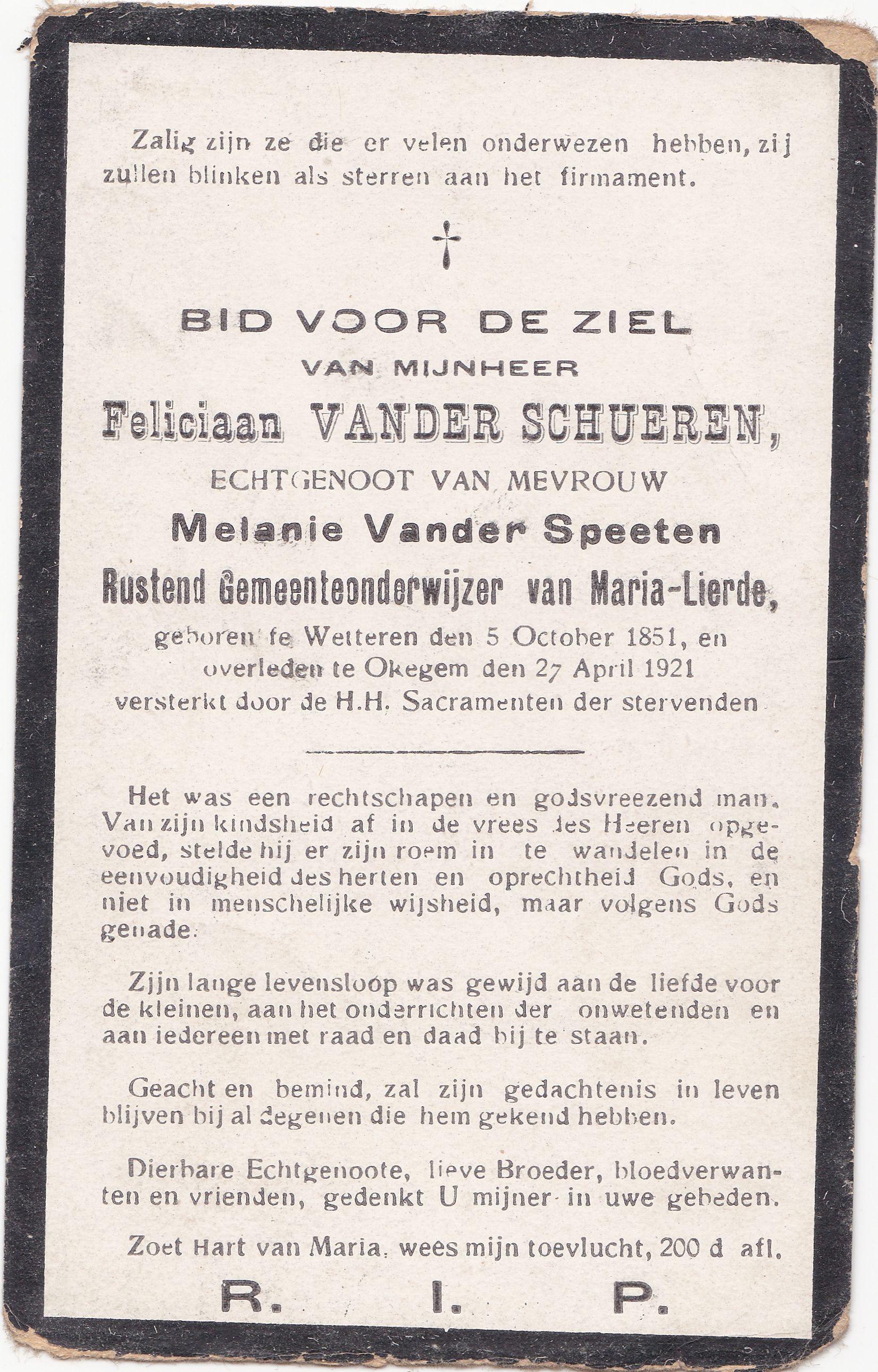 Vander Schueren Feliciaan