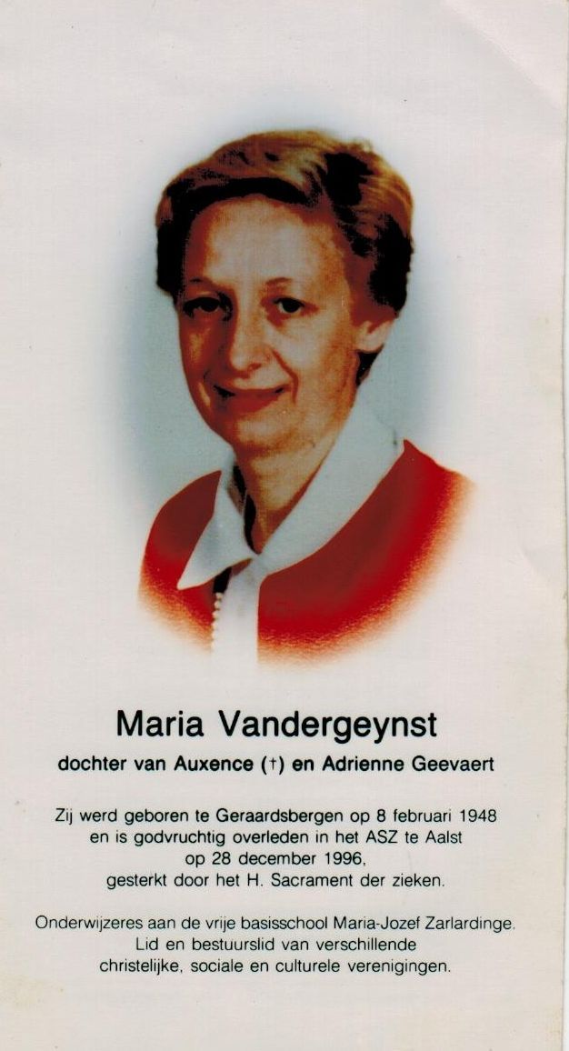 Vandergeynst Maria 