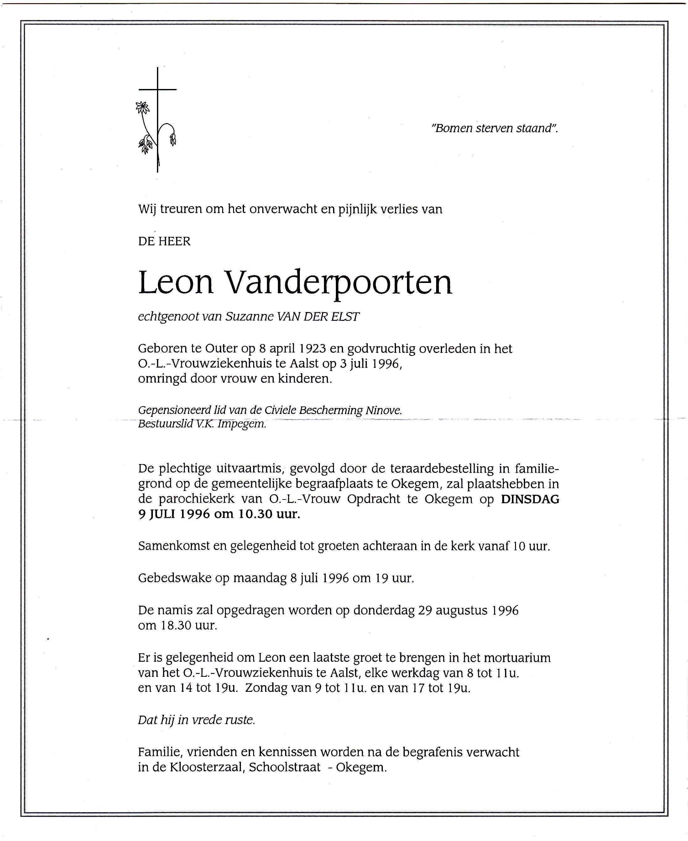 Vanderpoorten Leon    