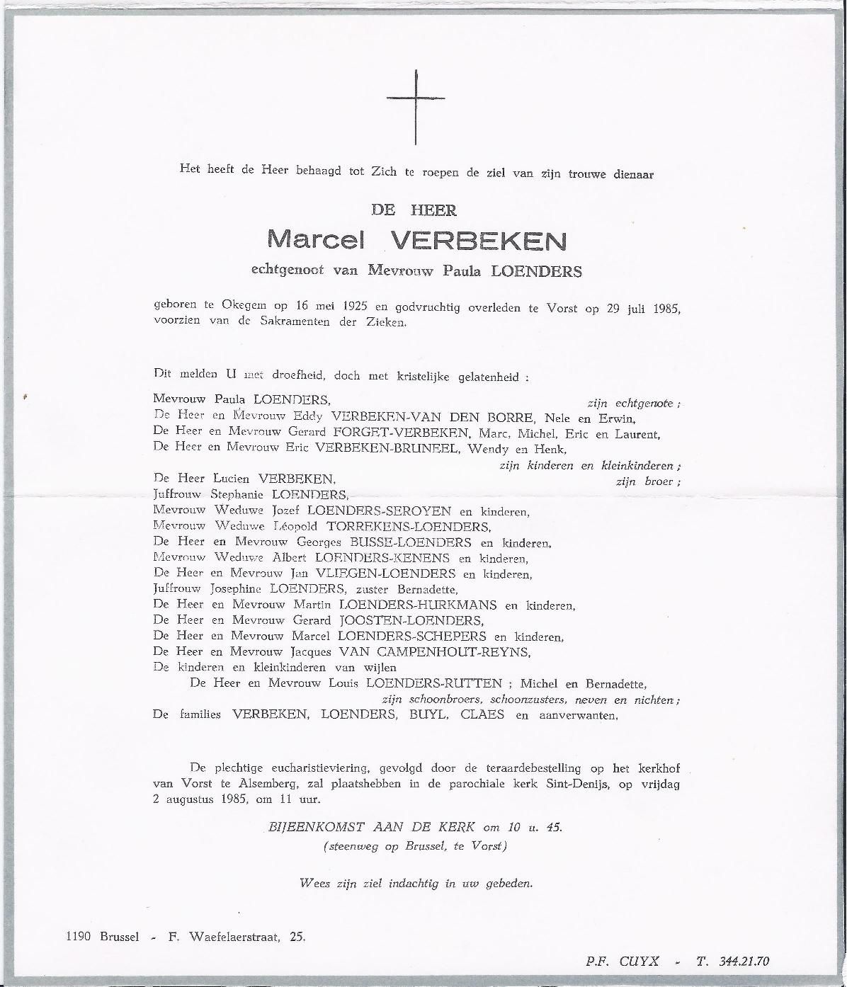 Verbeken Marcel  