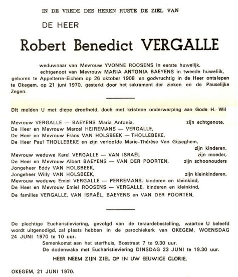 Vergalle Robert Benedict   