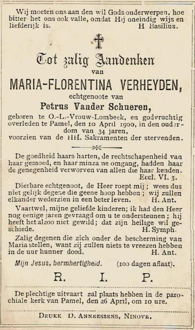 Verheyden Maria Florentina