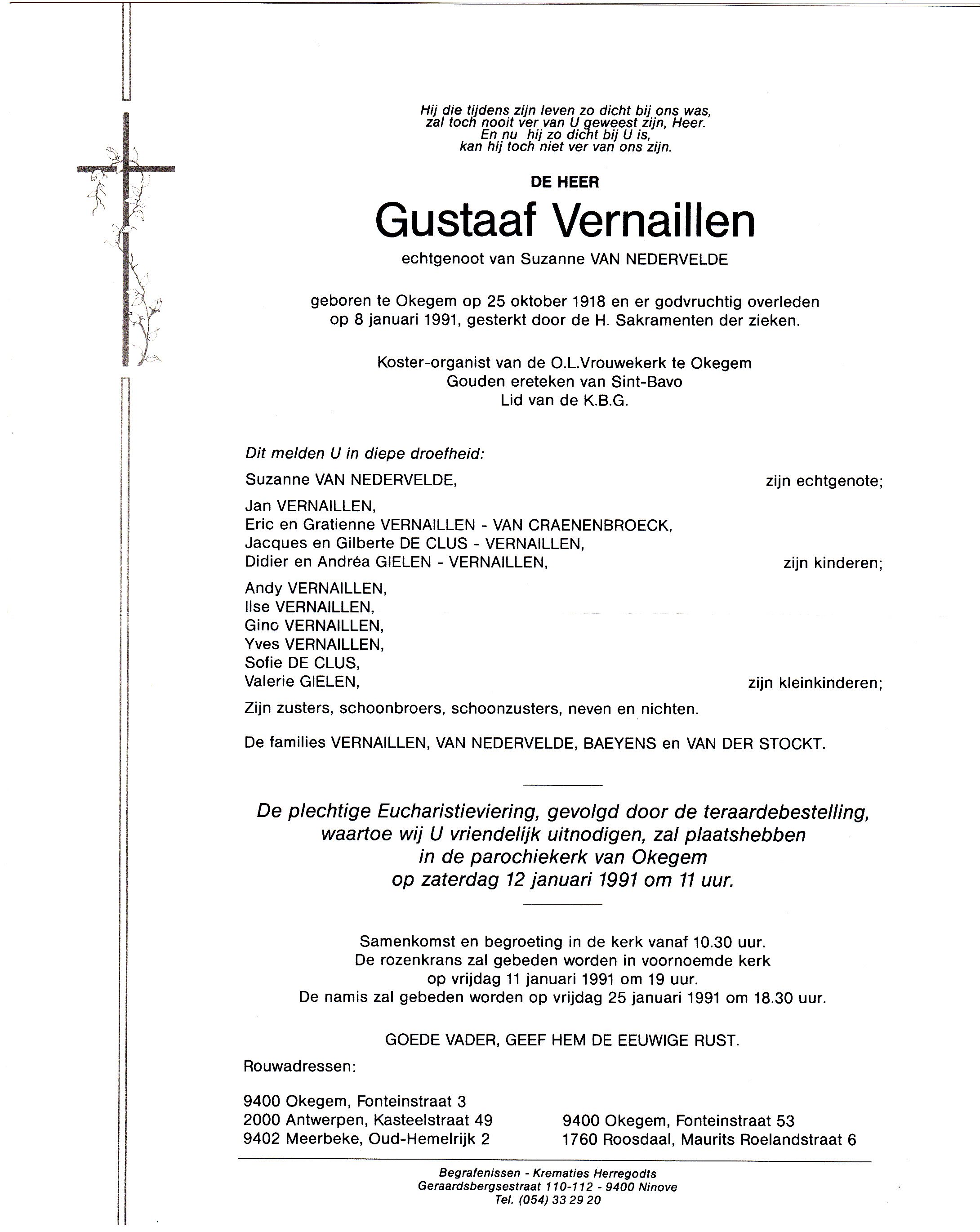 Vernaillen Gustaaf  