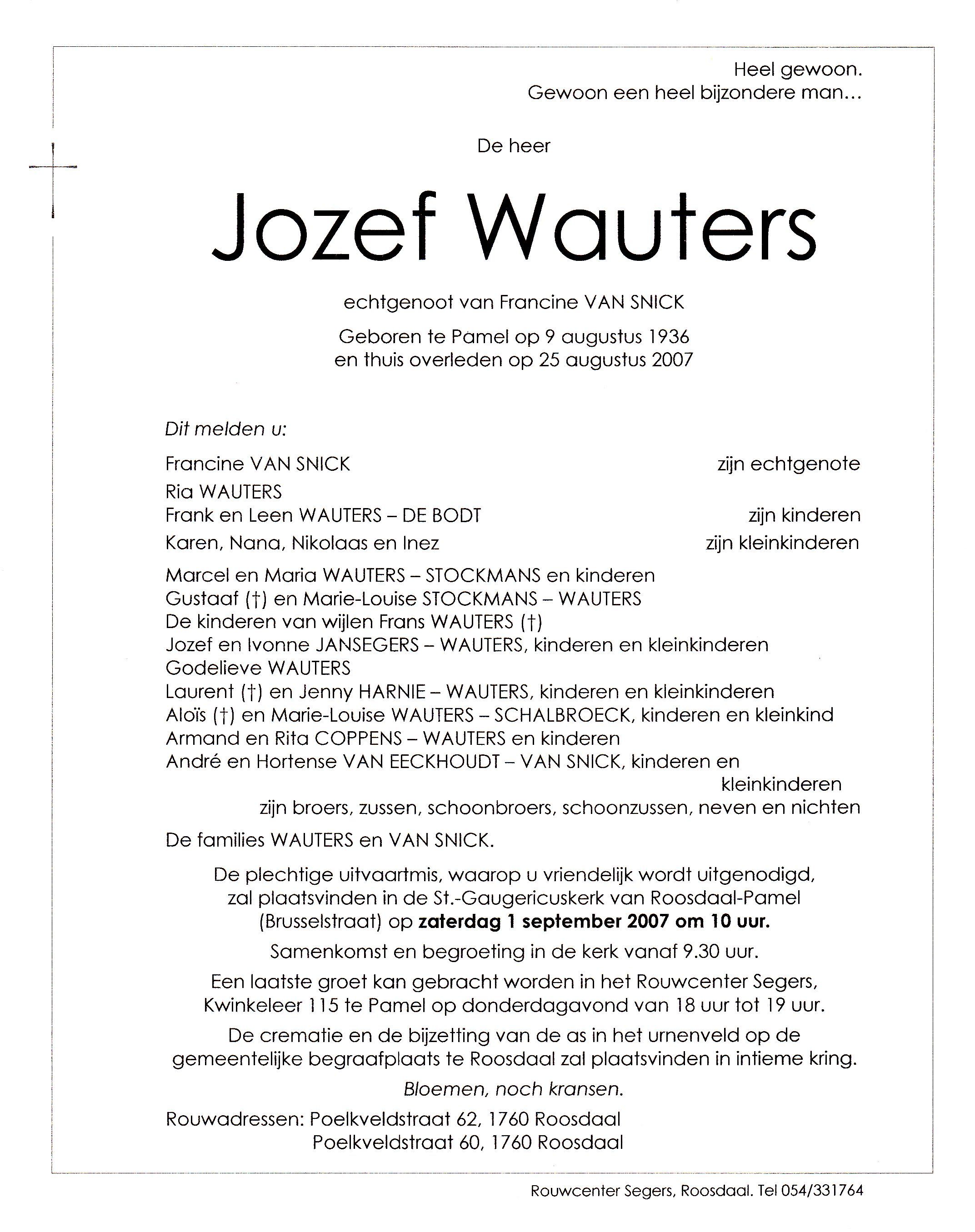 Wauters Jozef  