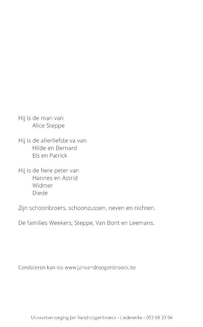 Weekers Raymond  